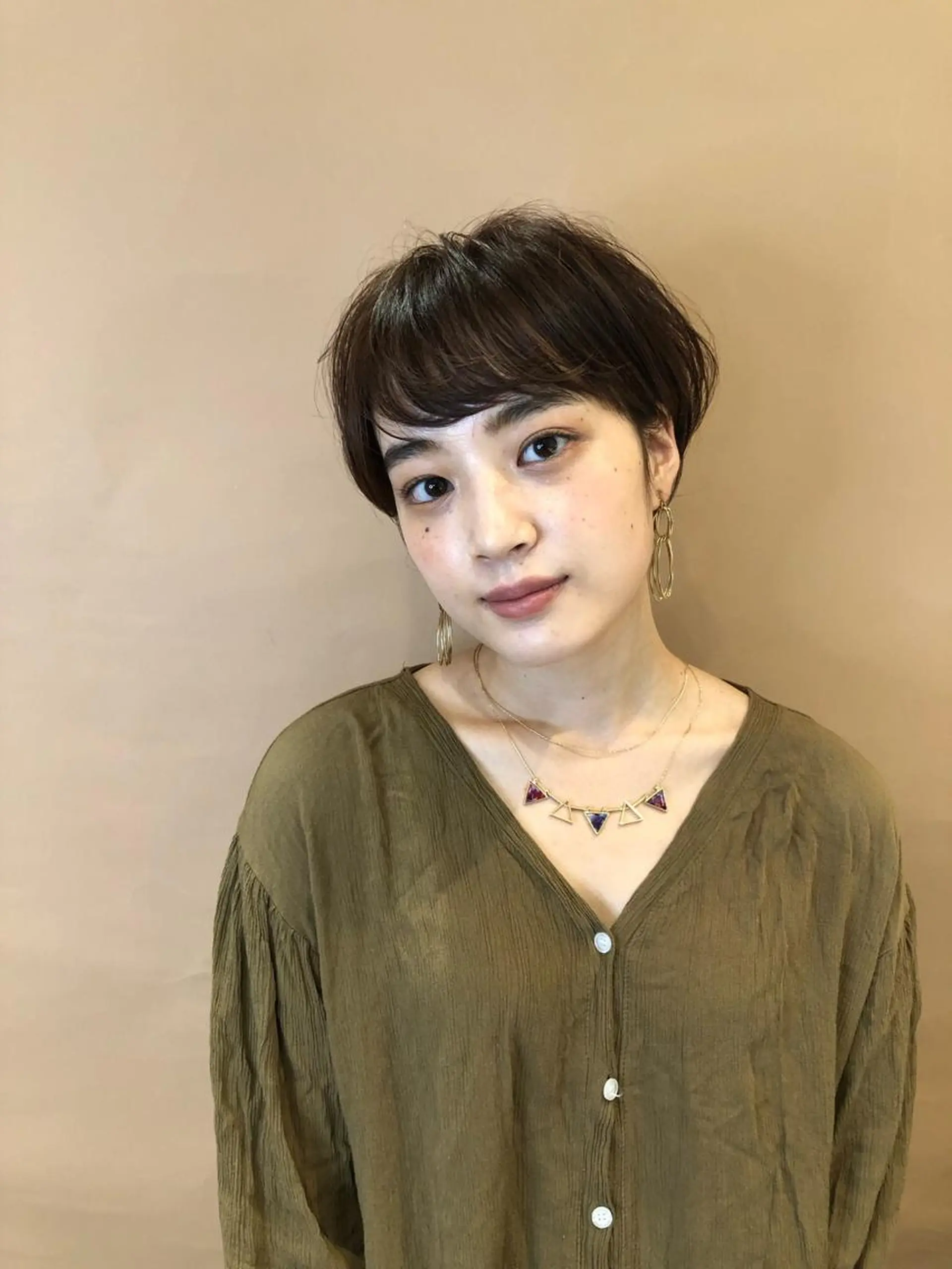 ショート カラー パーマ selma est所属・ショート/韓国ヘア Moto✂︎のヘアスタイル