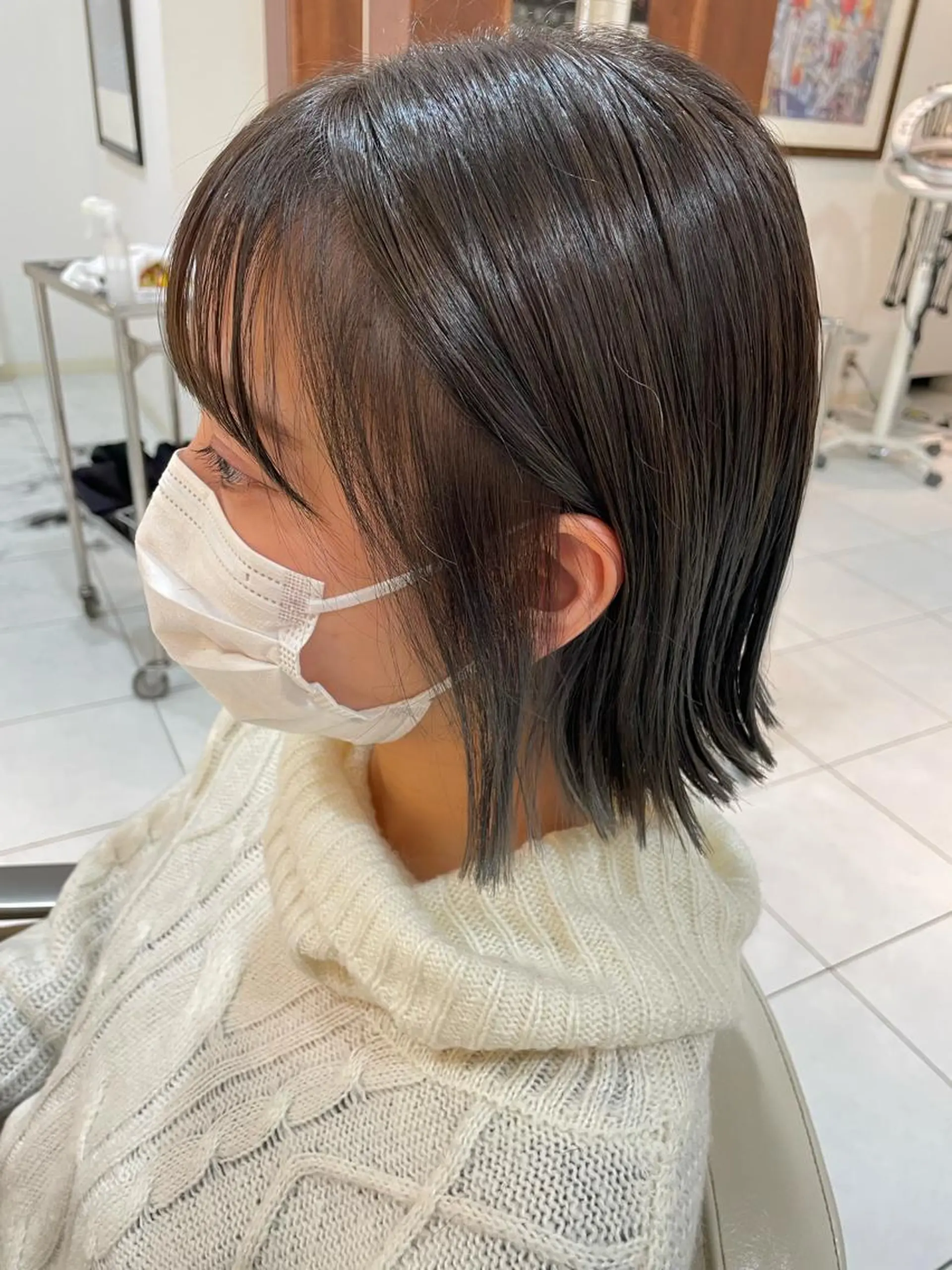 ショート 切りっぱなしボブ ボブ mai .のヘアスタイル