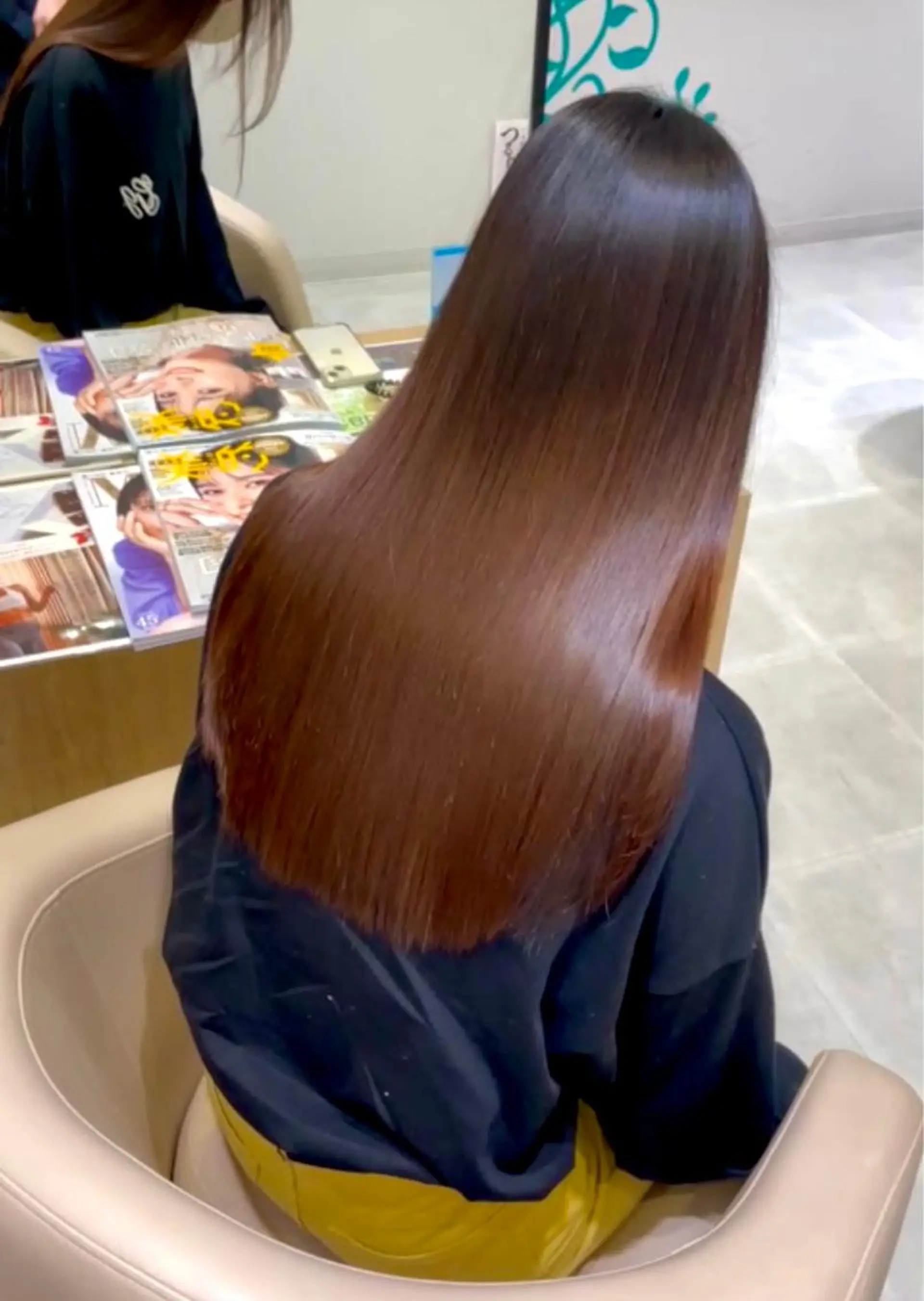 ロング パーマ 髪質改善 ストレートパーマ カット 縮毛矯正 鹿児島 聖来のヘアスタイル
