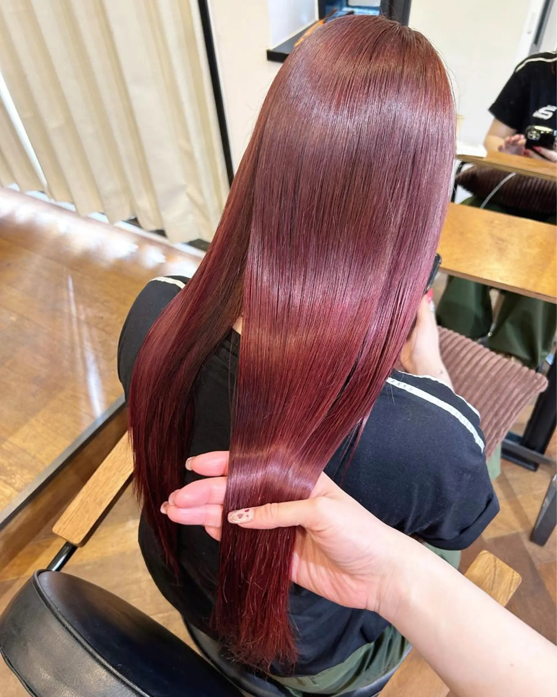 ロング カラー ヘアアレンジ ヘアカラー トリートメント 🎀暖色カラー🎀 ♡yurika♡のヘアスタイル