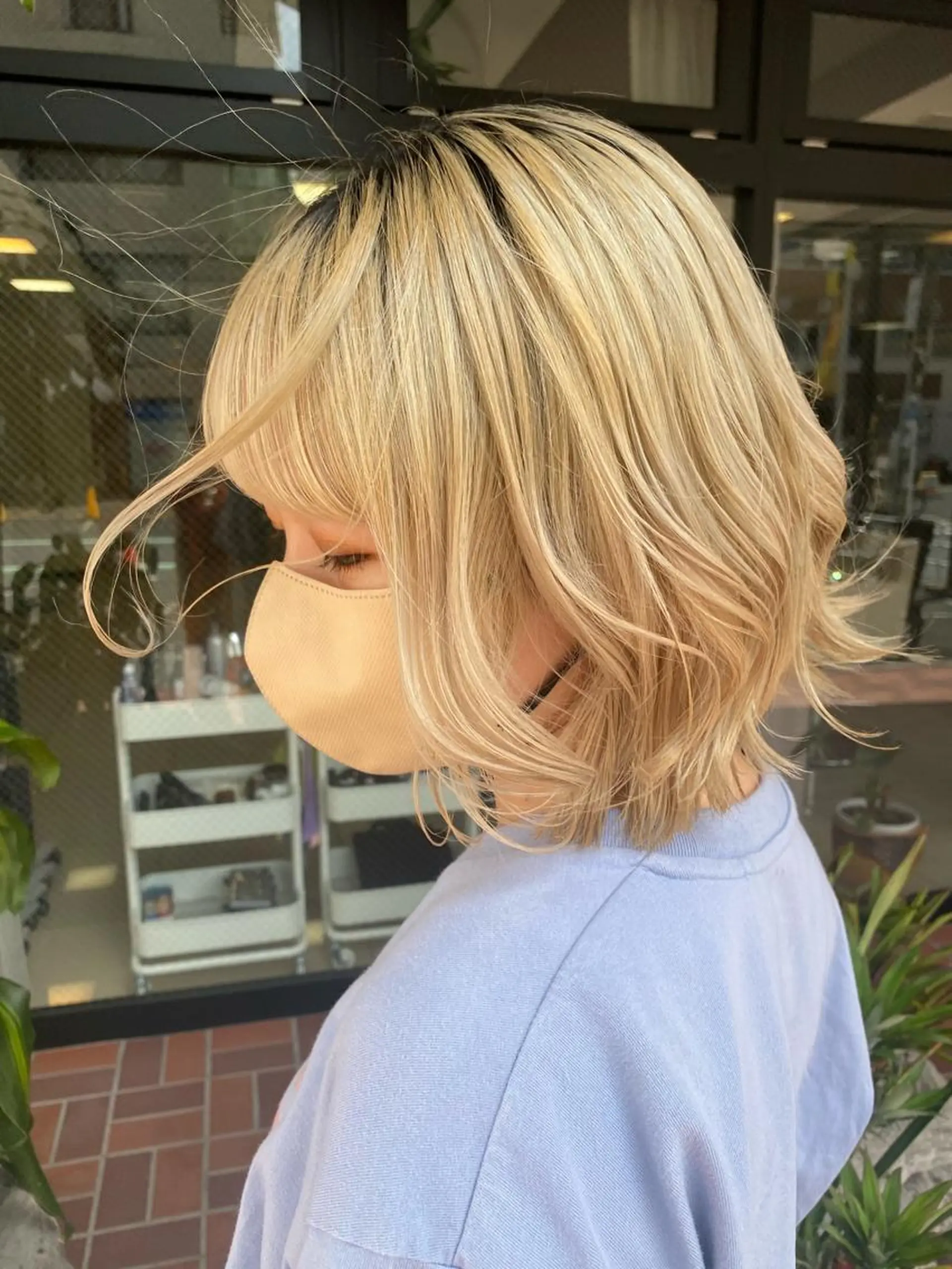 ヘアアレンジ ボブ カット ヘアカラー トリートメント 暖色カラー /ヘアアレンジ/花鈴のヘアスタイル