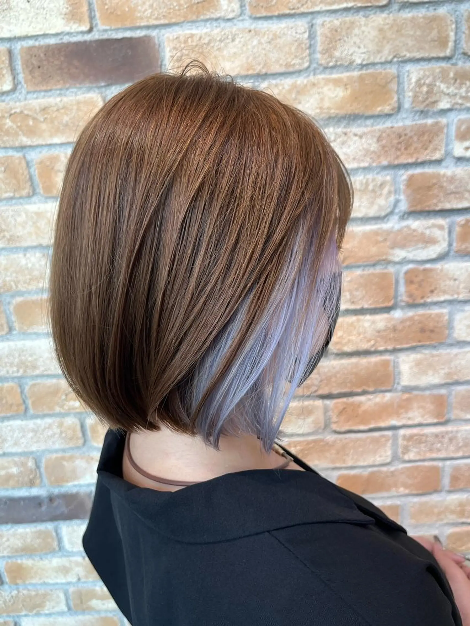 ミディアム カラー カット ヘアカラー トリートメント LucksiMie ginza  明松のヘアスタイル