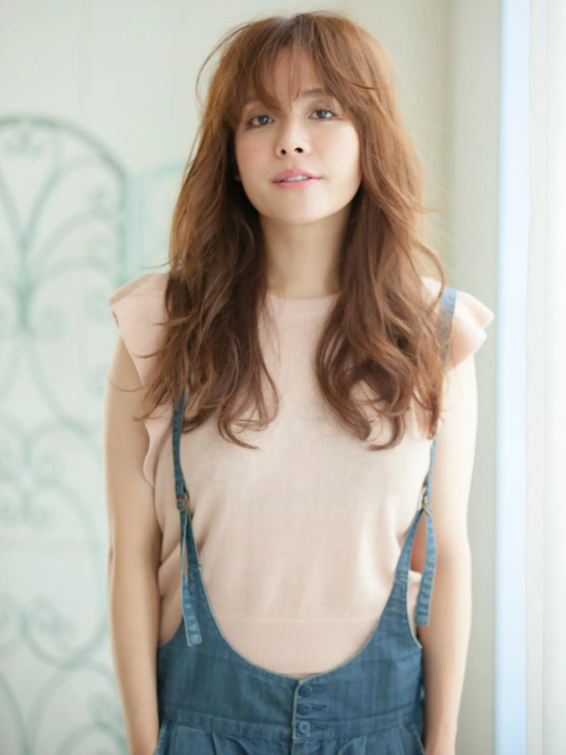 ロング カラー パーマ フレンチガーリー カット ヘアカラー パーマ 松島祐介【店長／ トップディレクター】のヘアスタイル