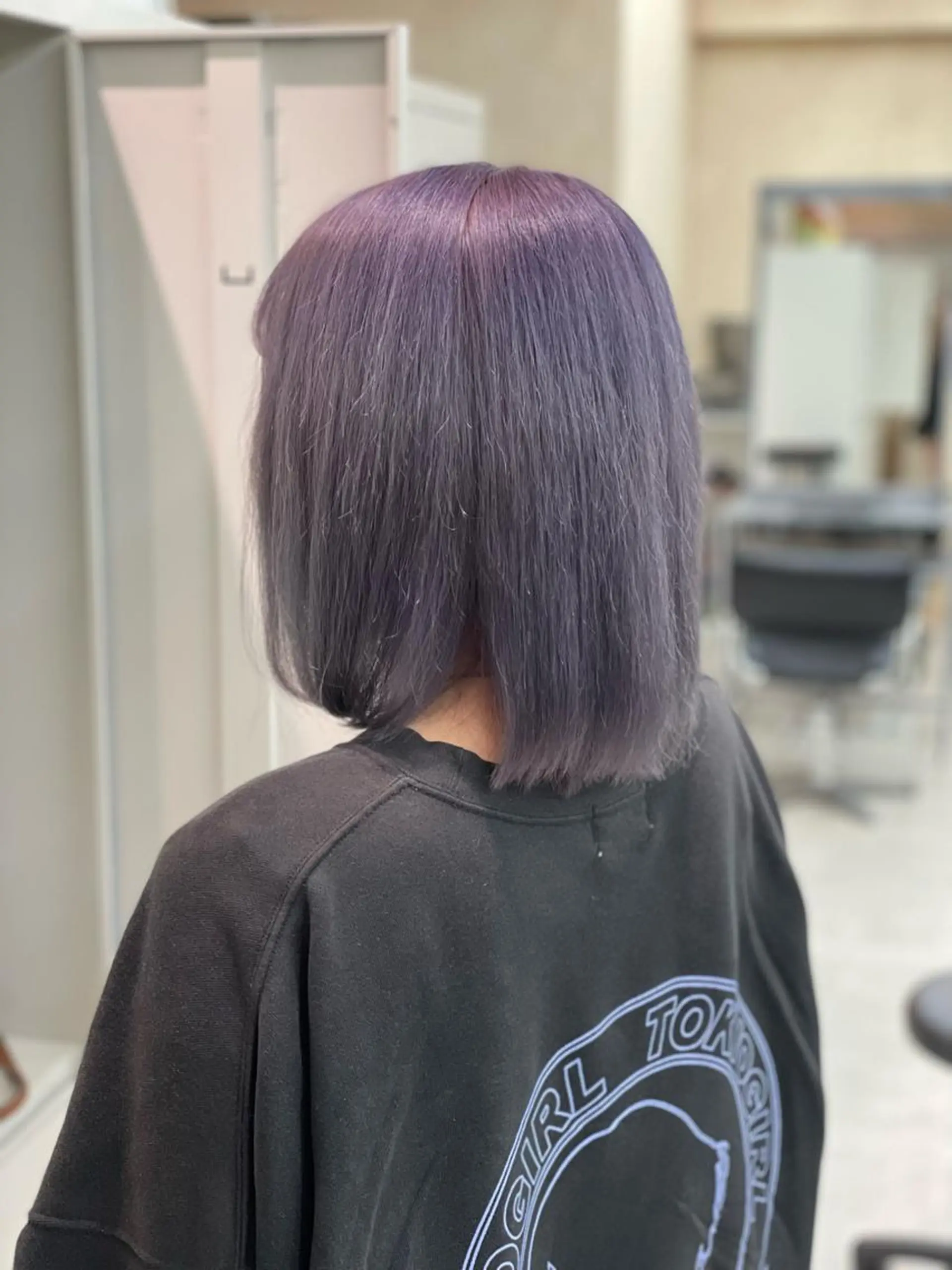 ミディアム カラー ショーヤ/ブリーチ /バレイヤージュのヘアスタイル