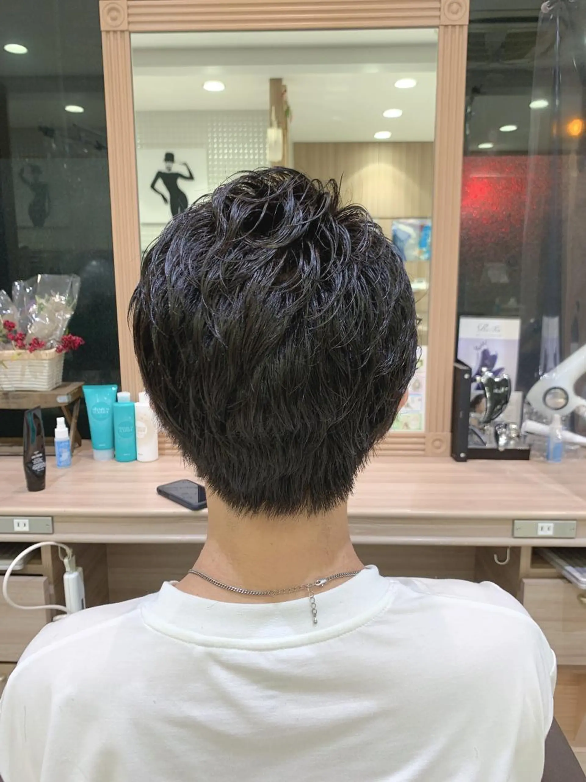 ショート メンズ カット パーマ 髪質改善・ストレート ‪✂︎‬東 大珠✂︎のヘアスタイル
