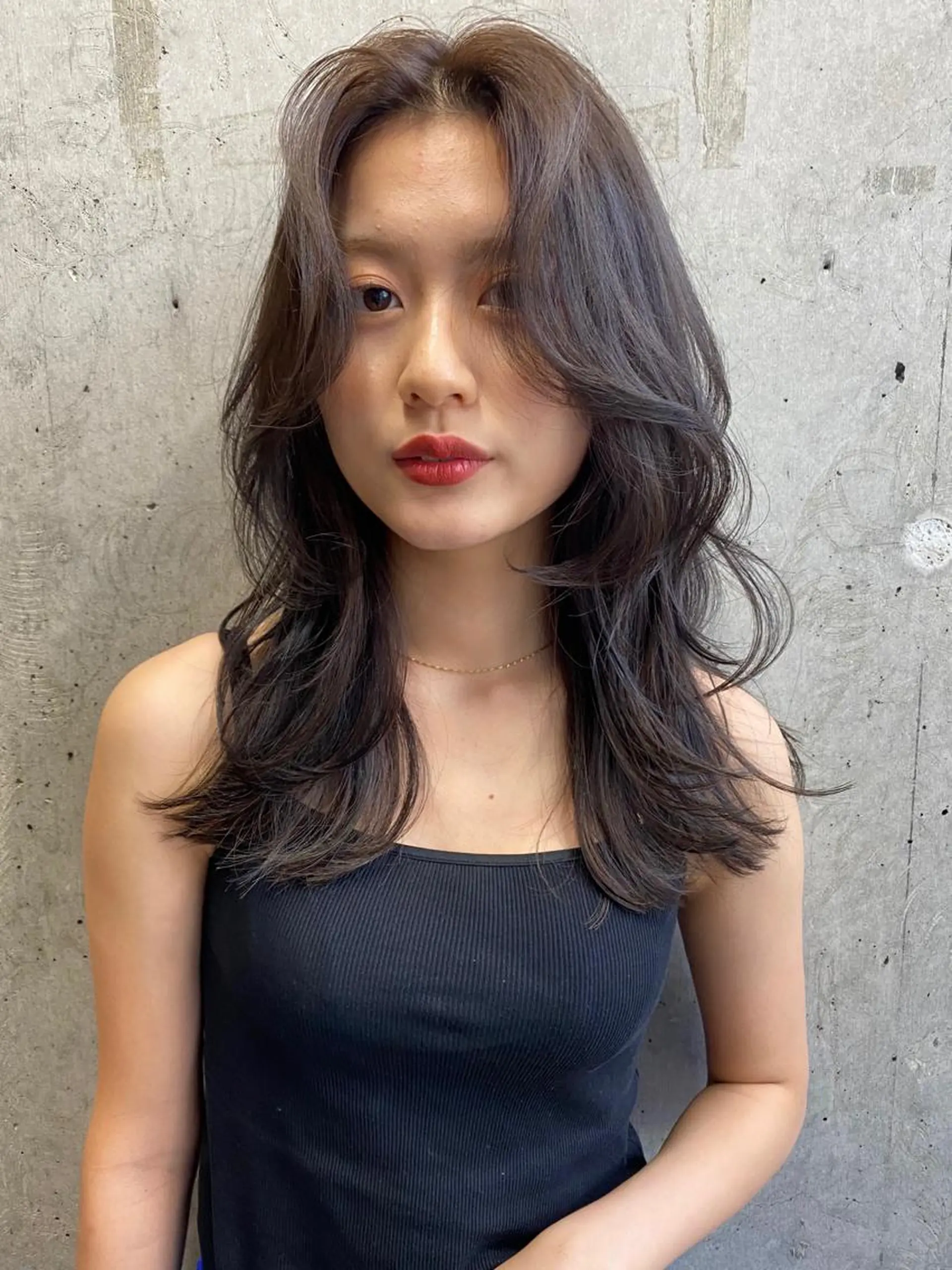 セミロング カラー カット Pia hair Design Yakuin所属・Pia ツボイ ケイタのヘアスタイル