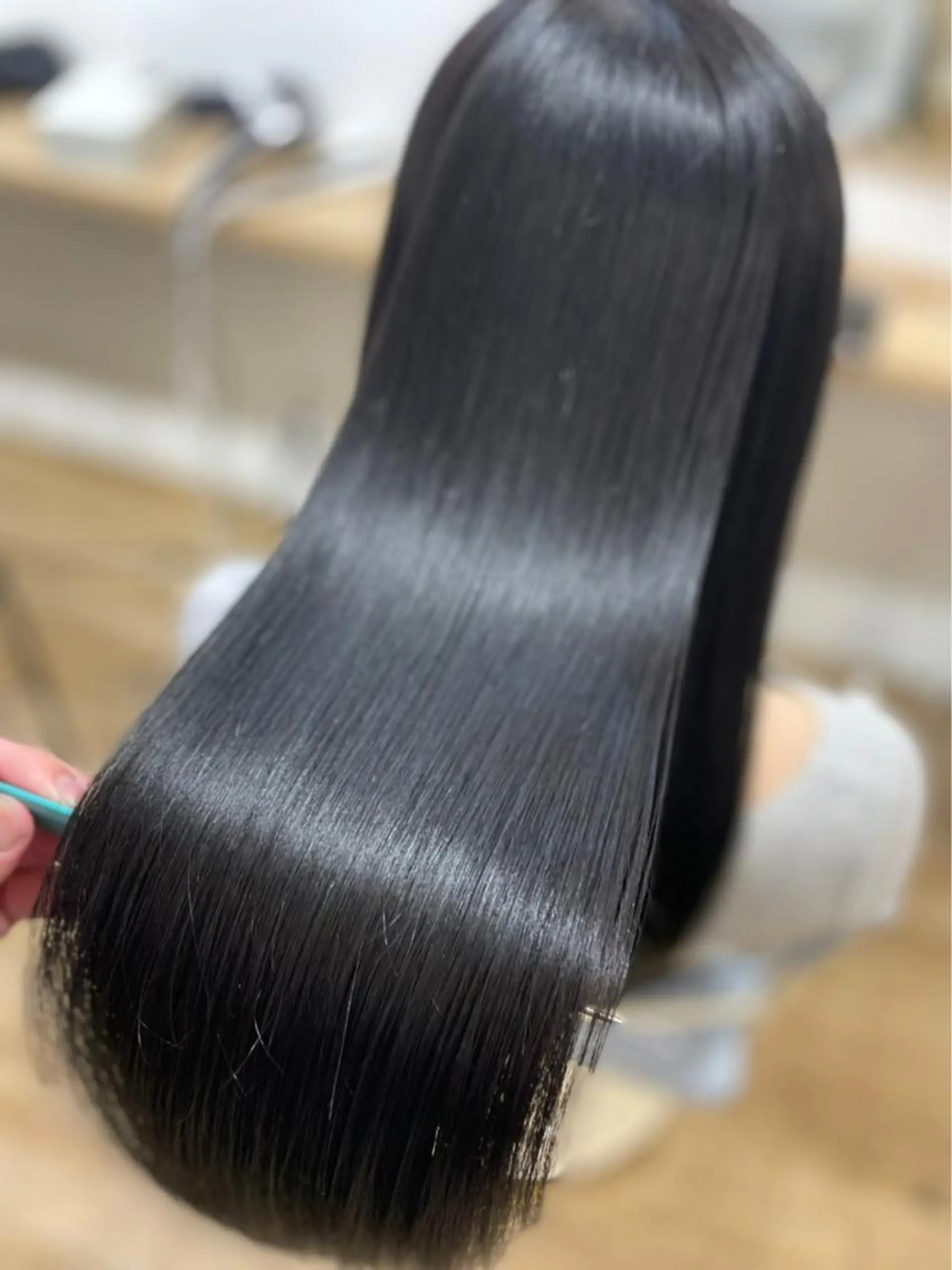 ロング 髪質改善 トリートメント カット ヘアカラー トリートメント 韓国ヘア/レイヤー/ 髪質改善のヘアスタイル