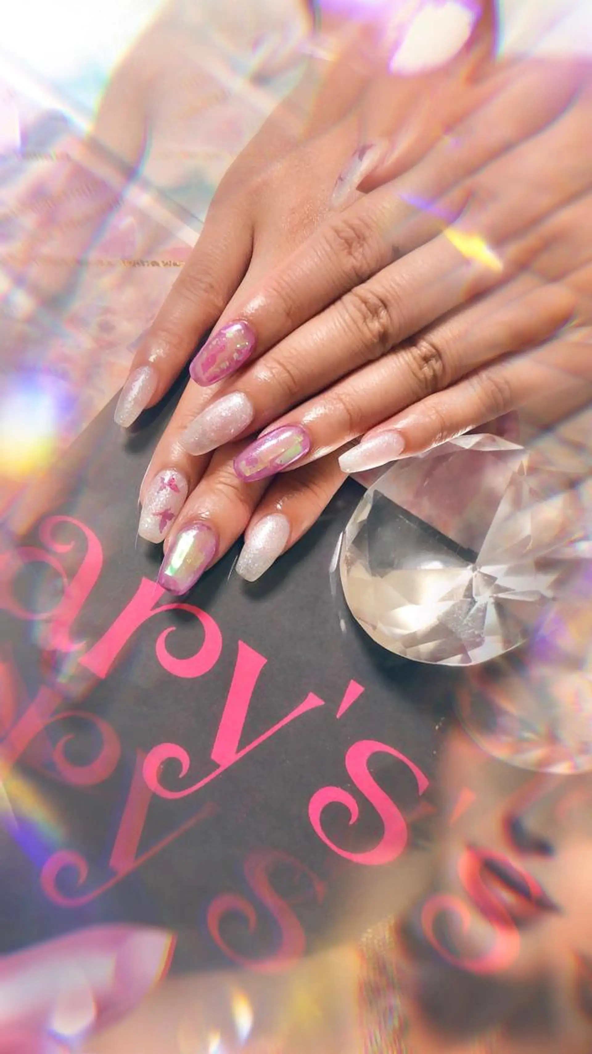 セミロング カラー ネイル マツエク・マツパ フットネイル 💎ビューティサロン 湘南 RIRAN💎のネイルデザイン