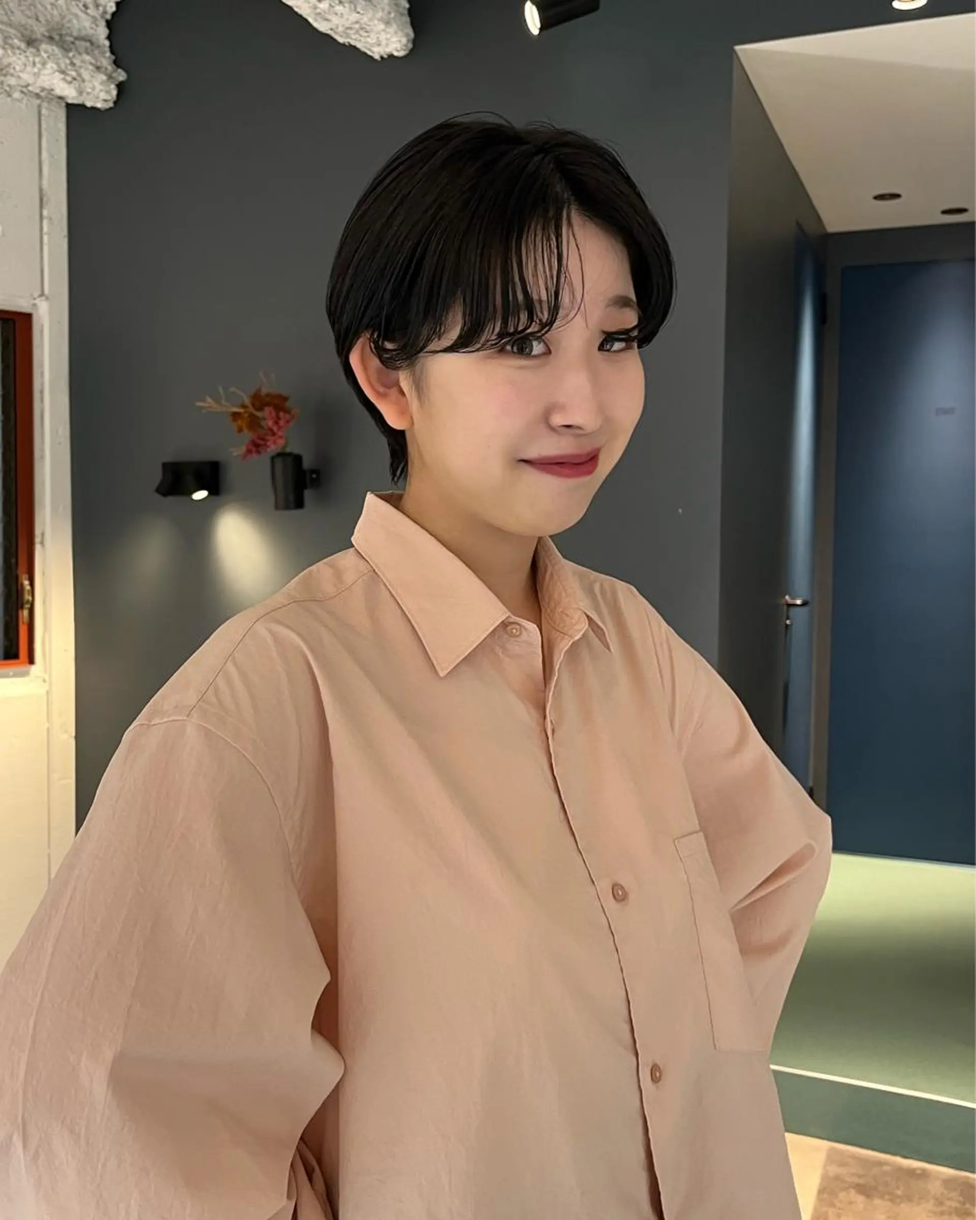 ショート カラー メンズ キッズ メンズパーマ デザインカラー 原宿/キシタのヘアスタイル