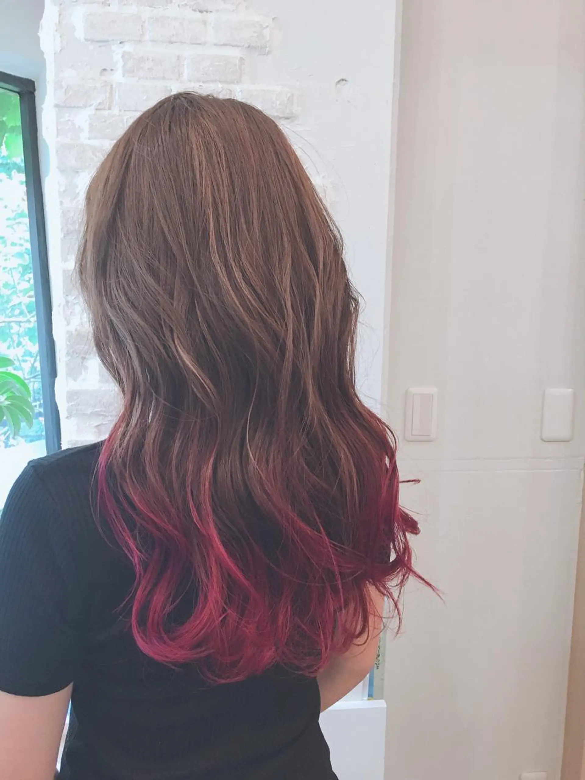 ロング カラー ブリーチ ピンクカラー ヘアカラー Dahlia所属・Dahlia 鈴木のヘアスタイル