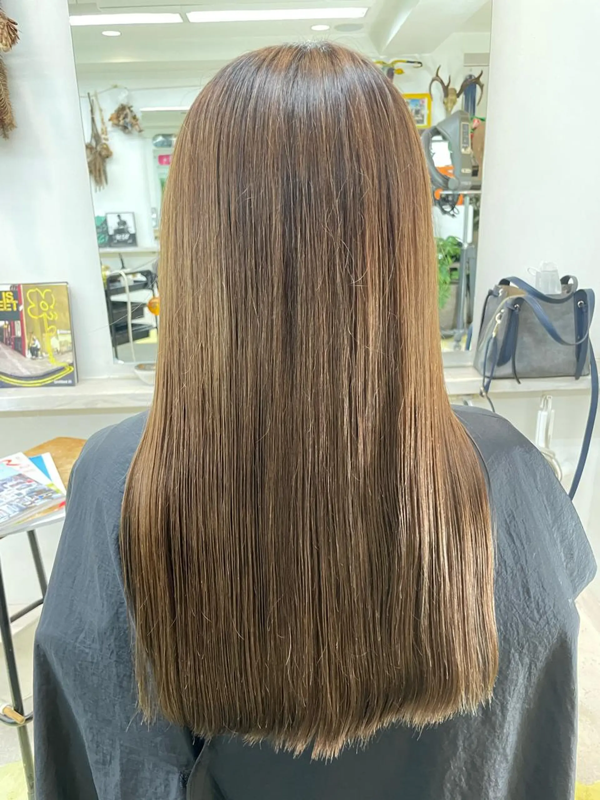 ロング カット トリートメント ヘッドスパ ヘアセット カラー指名No.1✨ 星野六三四のヘアスタイル