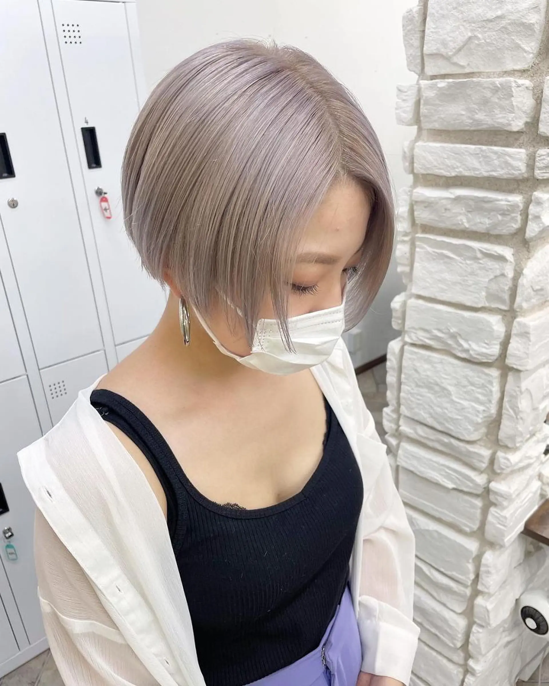 ショート カラー 髪質改善 Noe心斎橋店のヘアスタイル