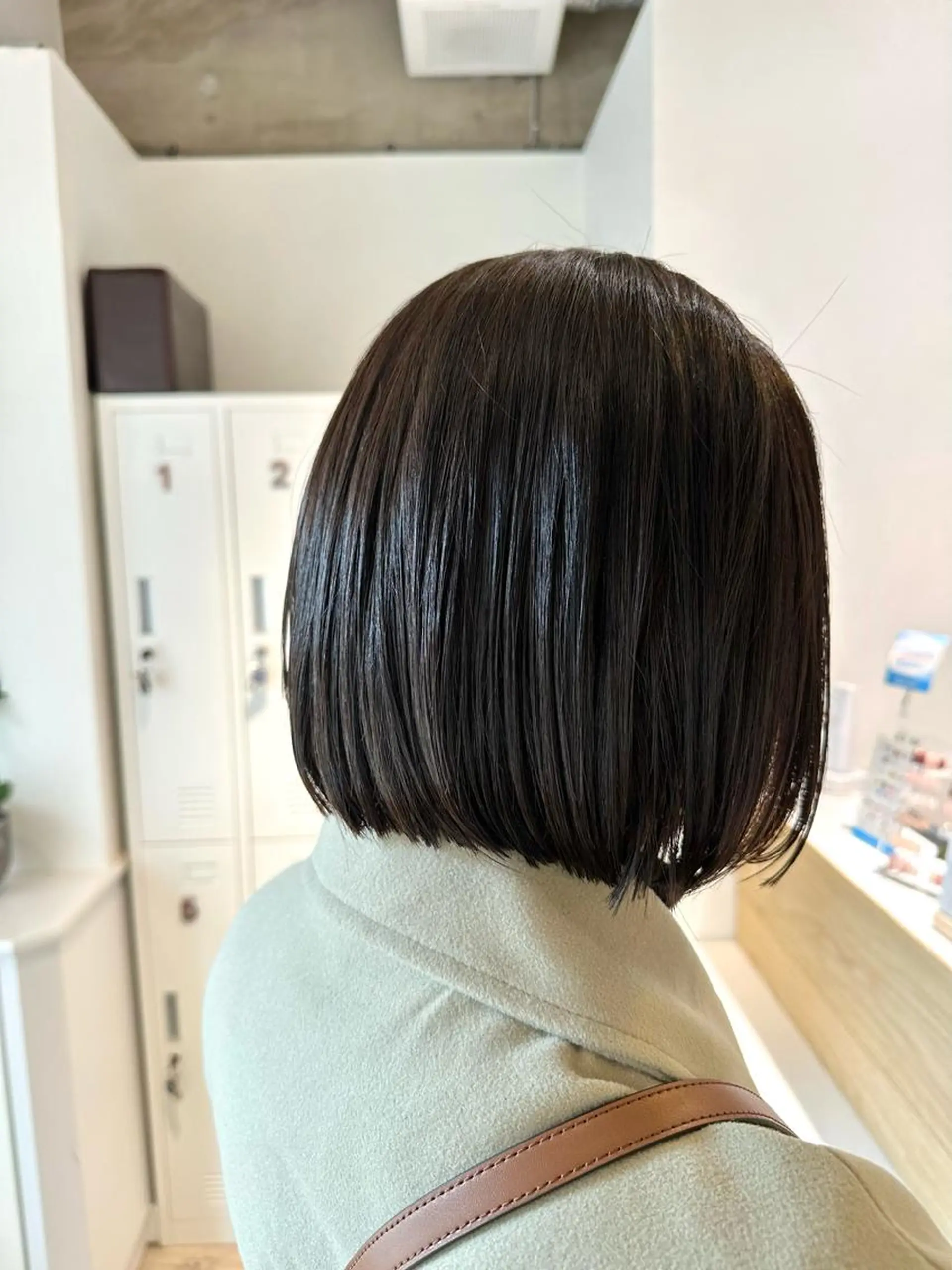ミディアム カラー アッシュ 透明感カラー ボブ Annie 吉田 裕美のヘアスタイル