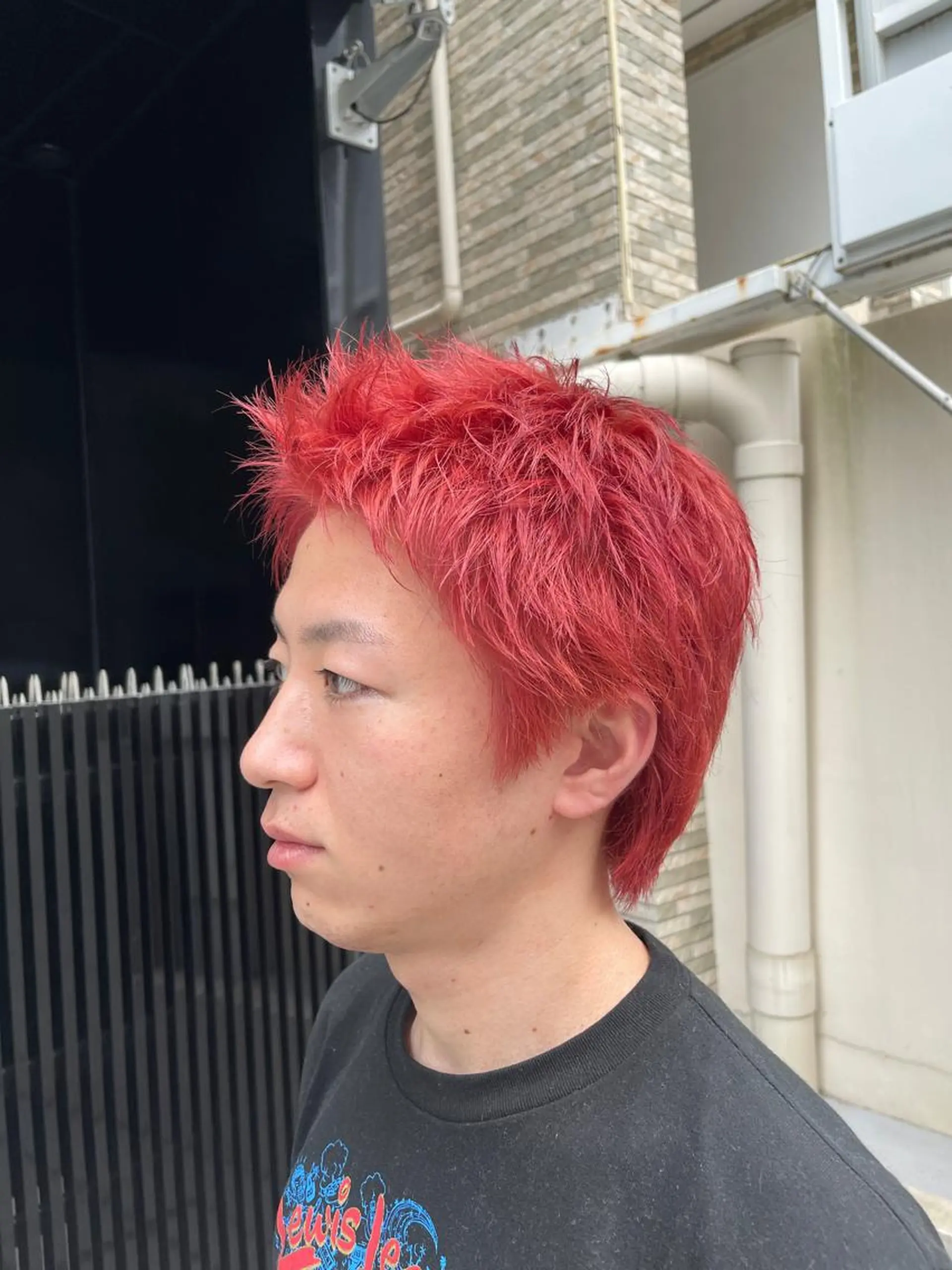 ショート カラー レッドカラー ショートヘア CARE SHINSAIBASHI所属・はやと 【心斎橋美髪職人】のヘアスタイル