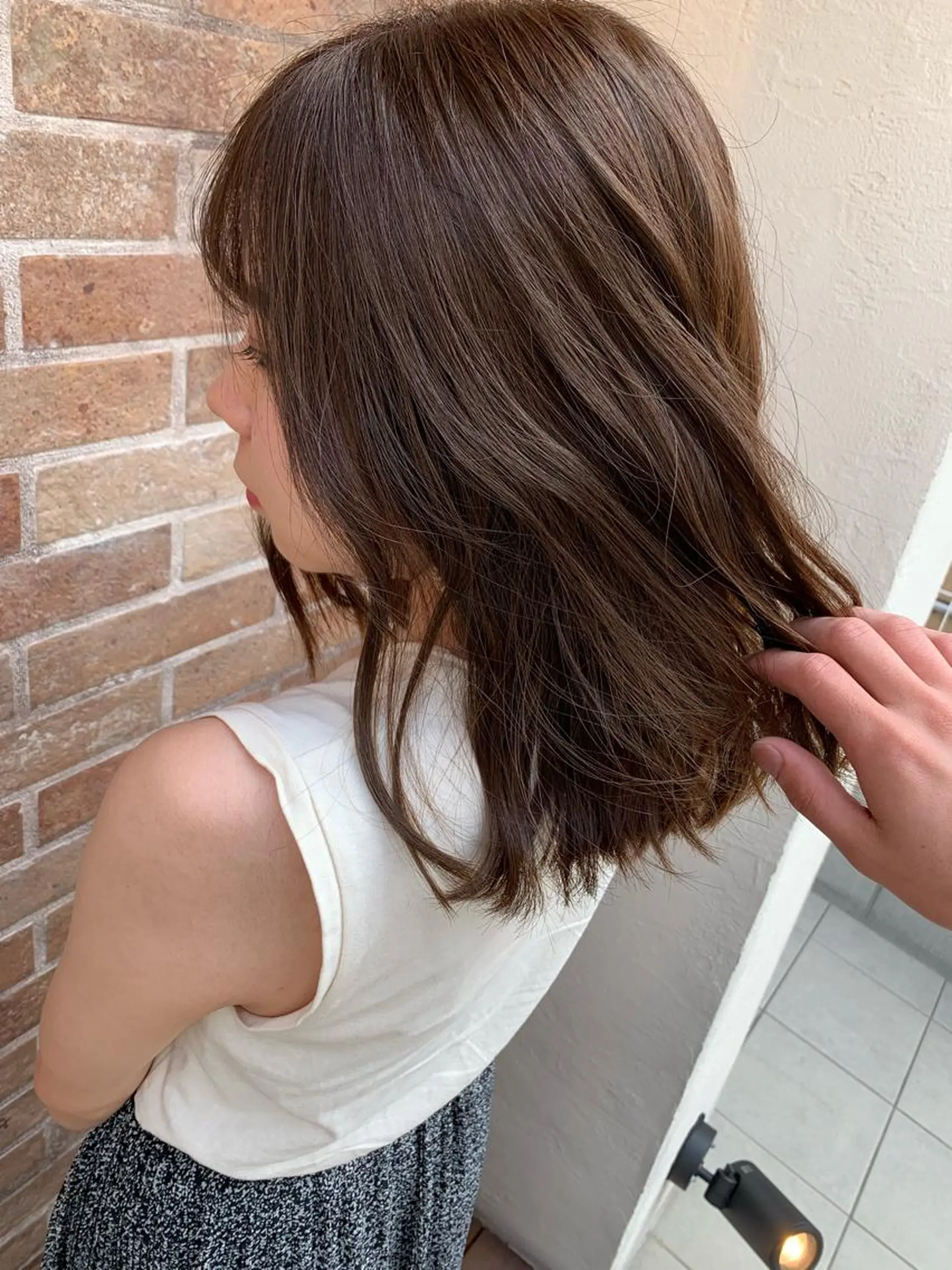 セミロング カラー t.a.g所属・韓国レイヤー×艶髪 ハイトーンRyukiのヘアスタイル