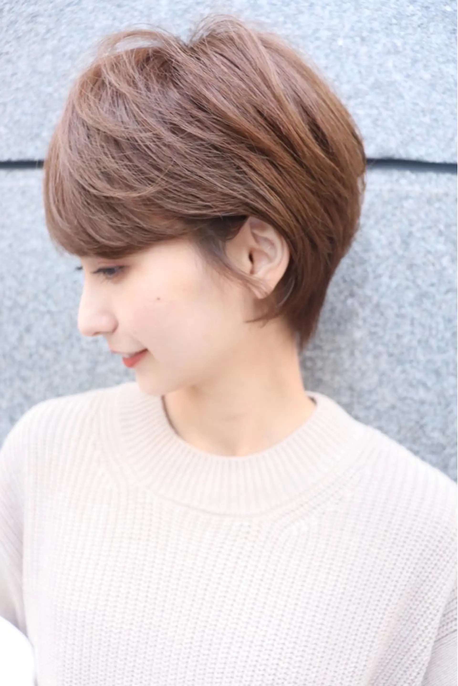 ショート カラー カット ヘアカラー 【韓国　レイヤー 髪質改善✨】かずのヘアスタイル