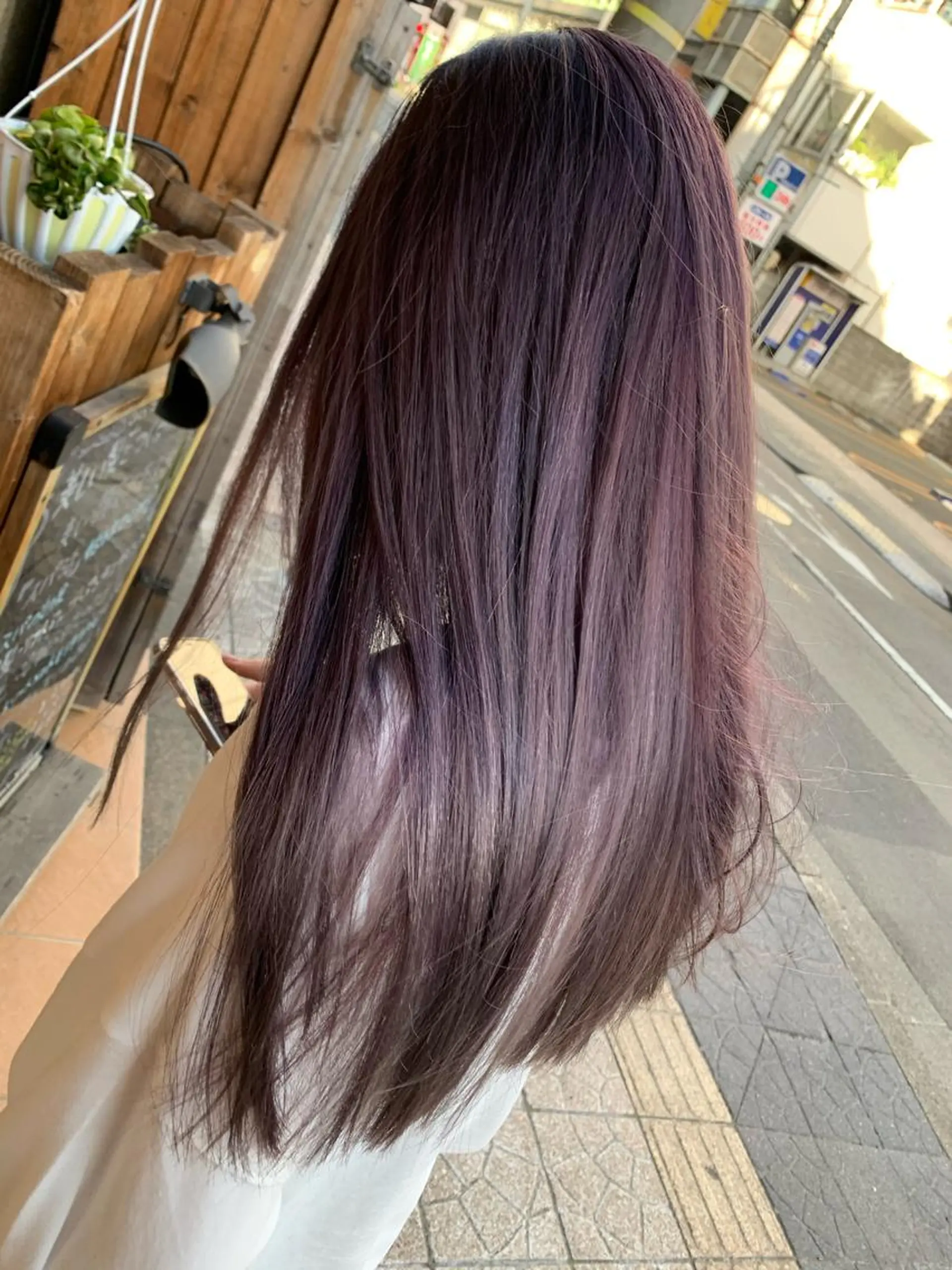 セミロング カラー アッシュ ラベンダーカラー ラベンダーアッシュ yoshi (高橋福博)のヘアスタイル
