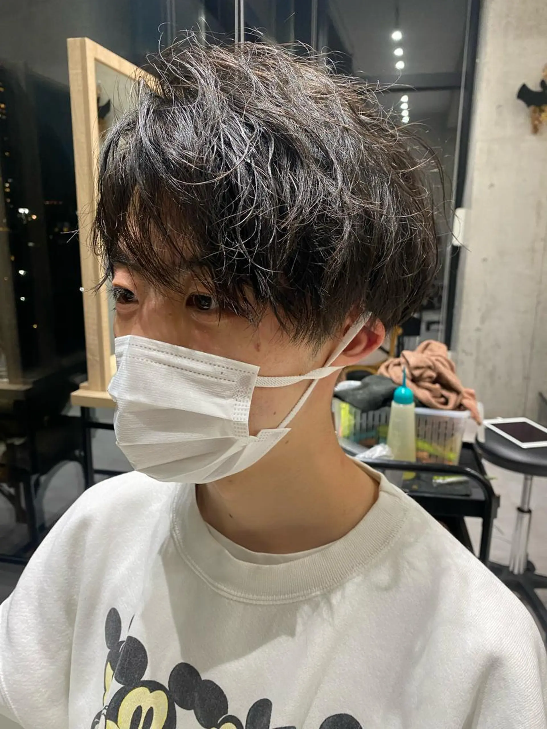 ミディアム パーマ カット パーマ トリートメント Dxxxx III所属・女性目線の大人 メンズ*Ayakaのヘアスタイル