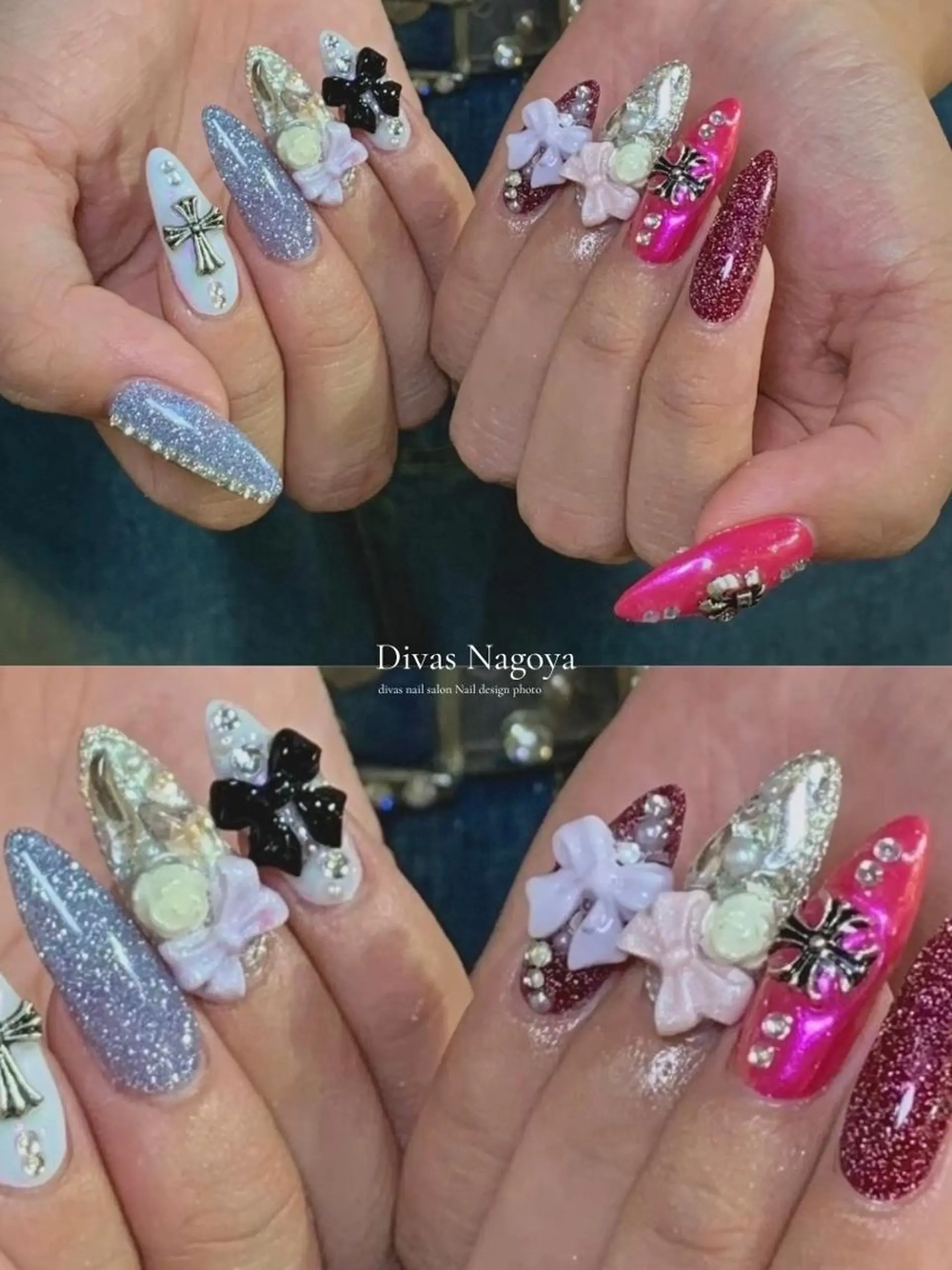 ネイル 長さ出し ジェルネイル 韓国ネイル マグネットネイル 持ち込み 🎀Sakae D.d nail🎀のネイルデザイン