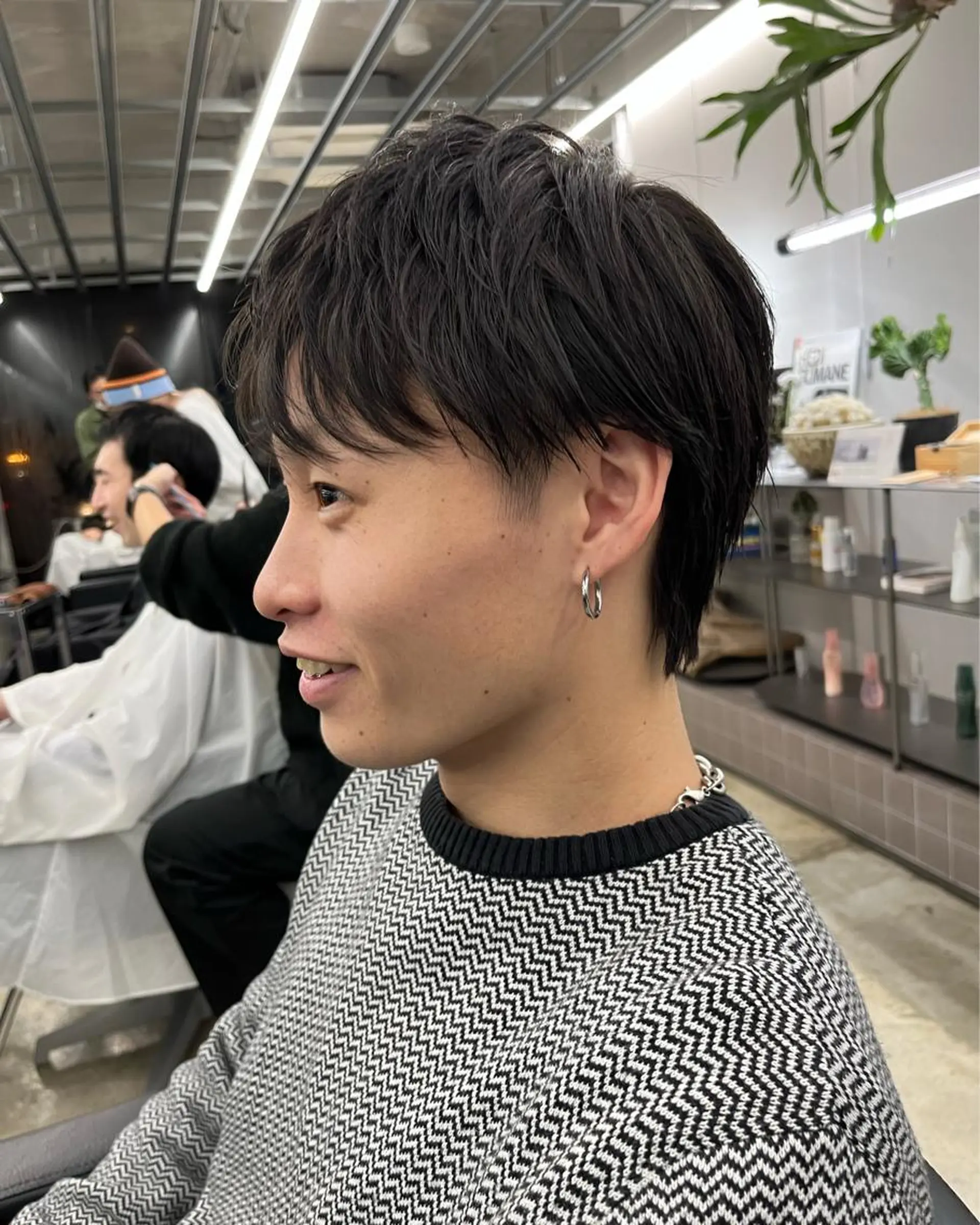 ショート メンズ カット ダブルカラー/ ケアブリーチ/クニトのヘアスタイル