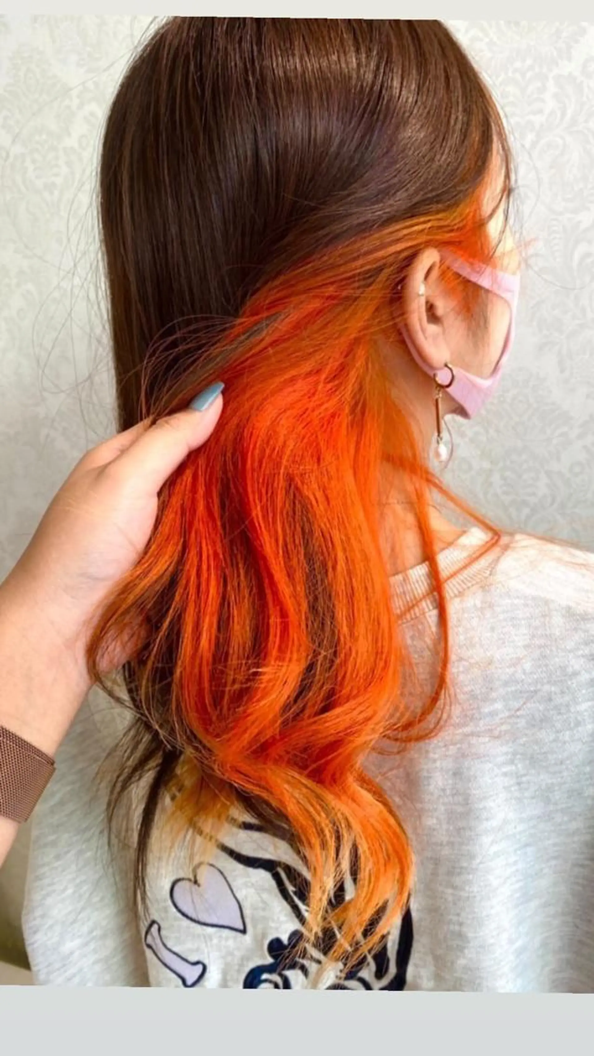 ミディアム カラー パーマ ヘアアレンジ メンズ キッズ オレンジ カット ヘアカラー トリートメント 髪質改善/美髪矯 正ヤマモトハルキのヘアスタイル