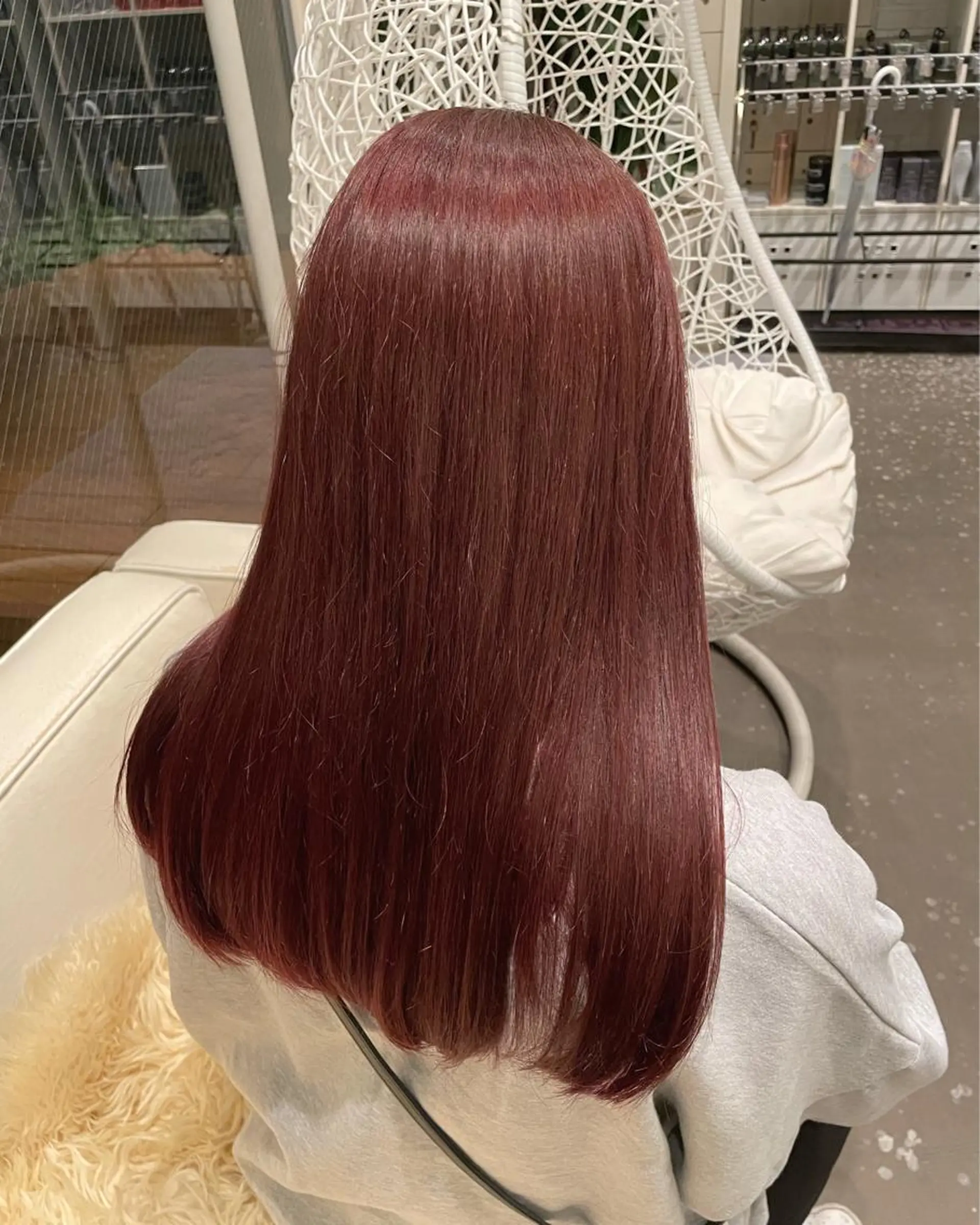 ロング カラー ベージュカラー ブリーチ ブリーチなしカラー ピンクカラー ピンクベージュ 🍑まき/カット /髪質改善カラー🍑のヘアスタイル