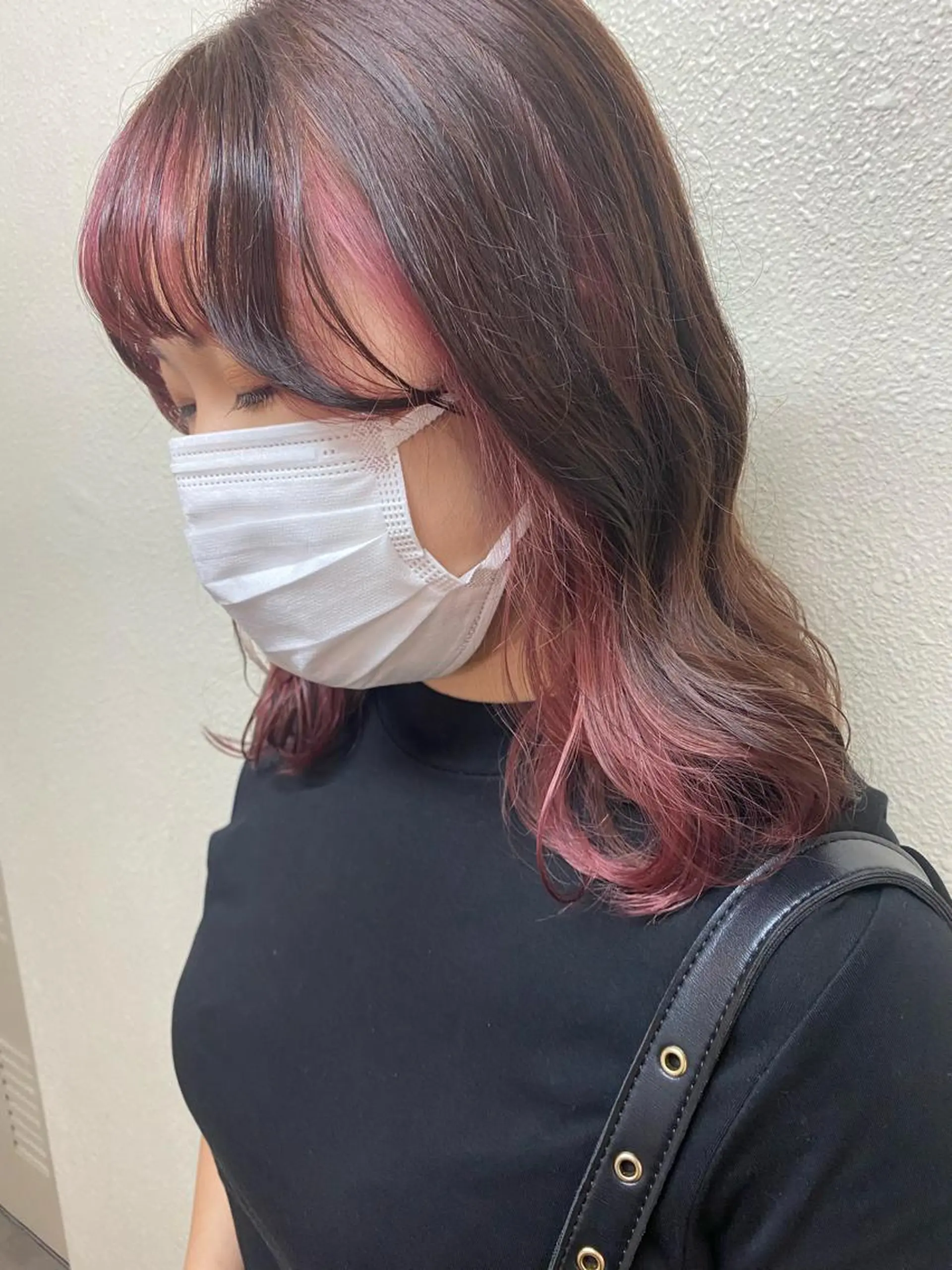 セミロング カラー カット ヘアカラー トリートメント ikeda shioriのヘアスタイル