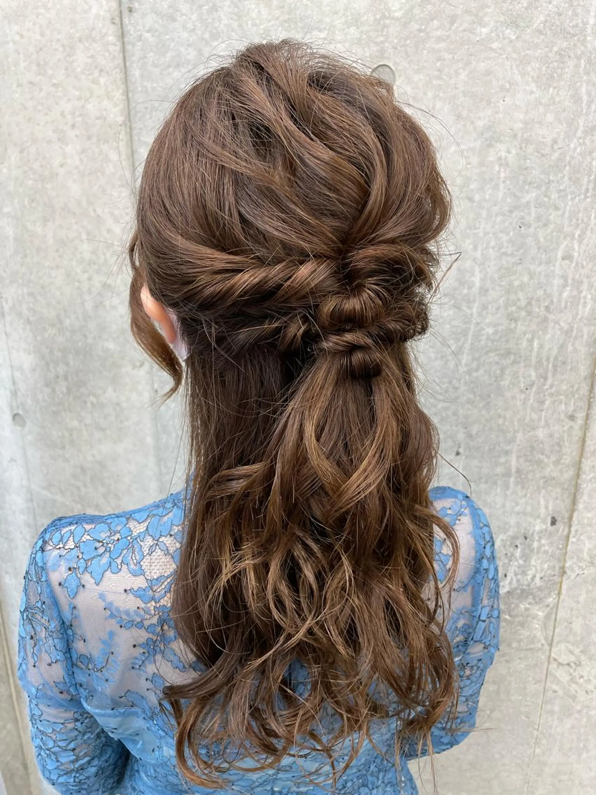 ロング ヘアアレンジ 結婚式・ブライダル ヘアセット 巻ける縮毛矯正🌸 勝倉　麗のヘアスタイル