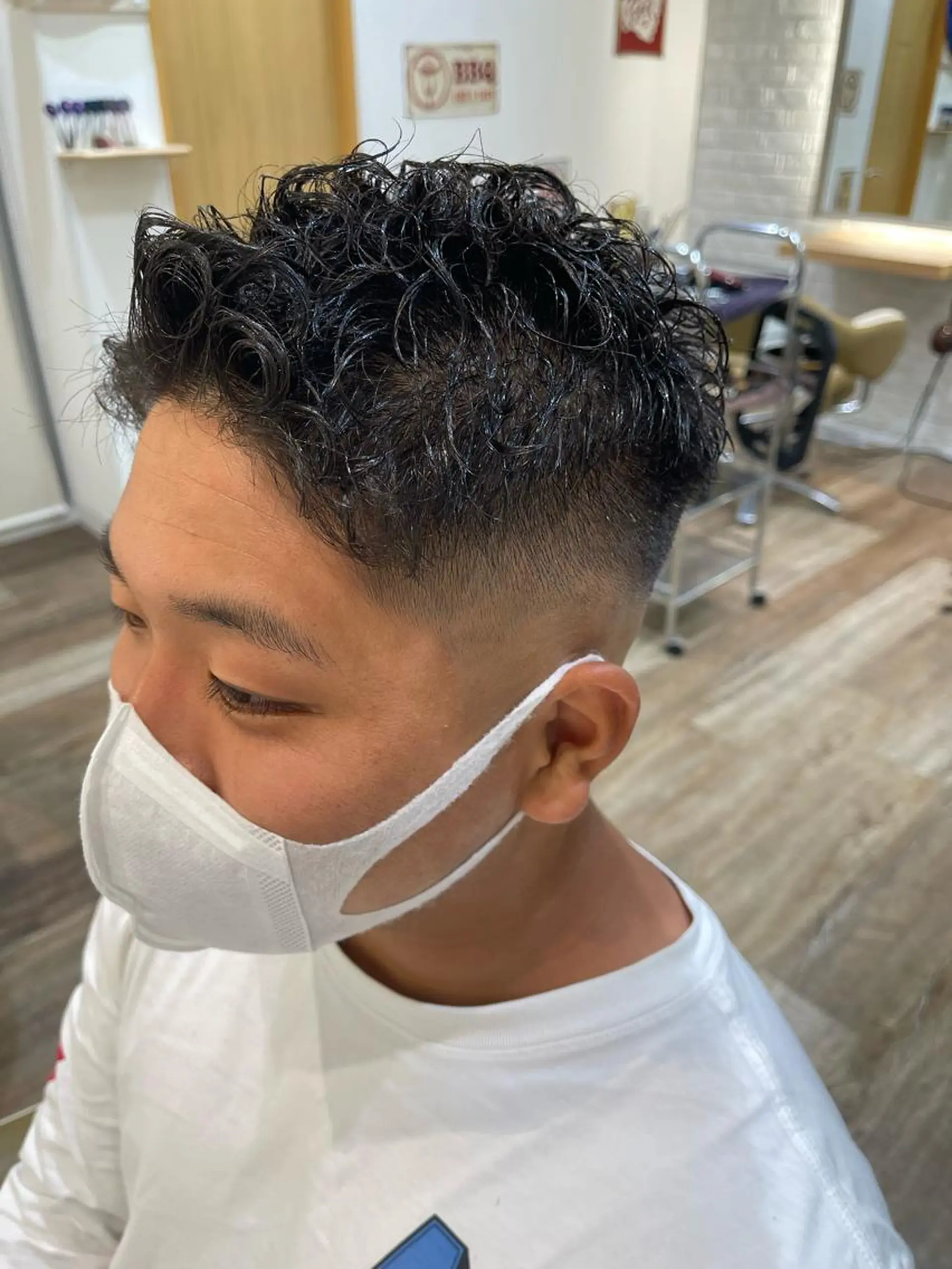 ショート メンズ カット メンズパーマ 北原寿樹のヘアスタイル