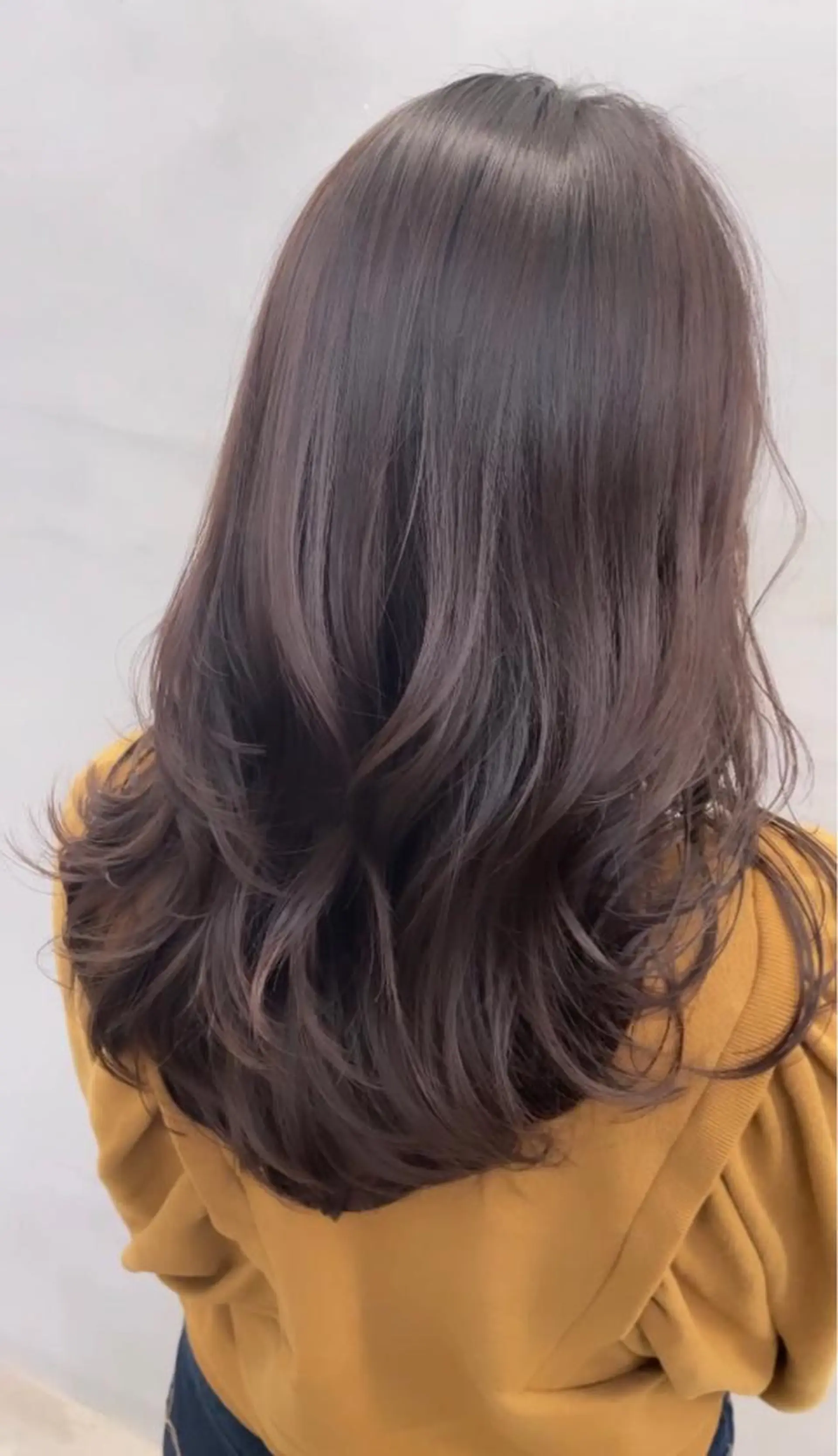 セミロング カット ヘアカラー トリートメント 韓国ヘア🦋レイヤー 小林優のヘアスタイル