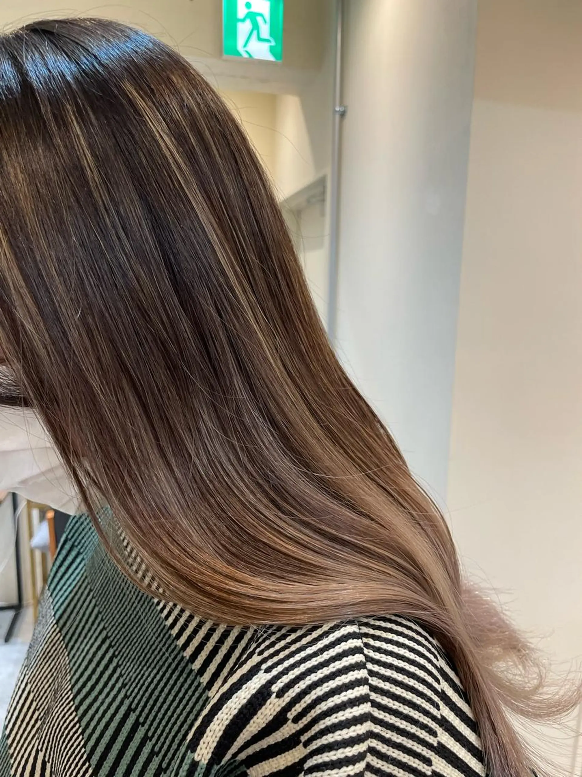 ロング ハイライト 似合わせカット‪// 鶴我万唯華のヘアスタイル
