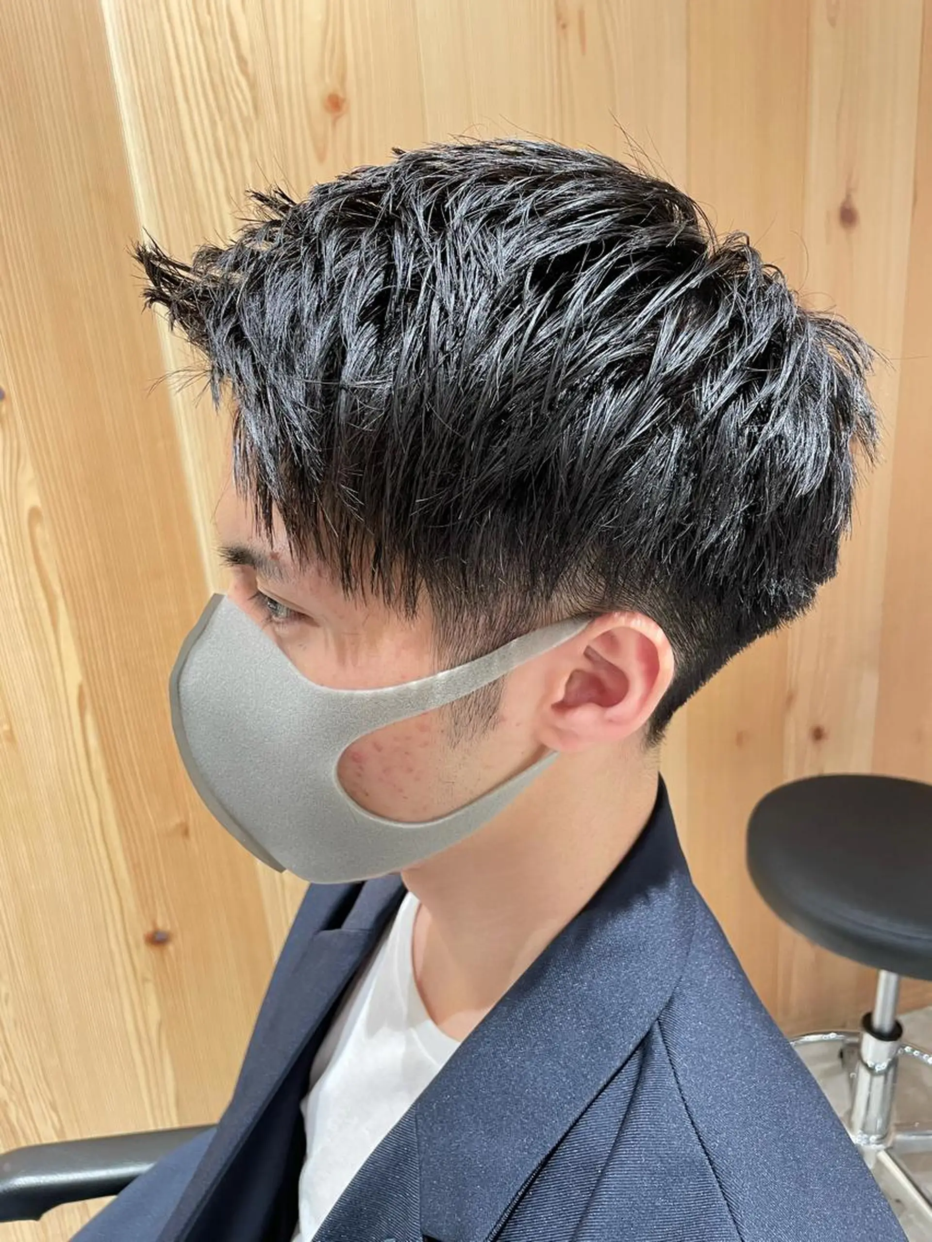 ショート カラー パーマ ヘアアレンジ メンズ パーソナルカラー合わ せたカラー🤍なつみのヘアスタイル