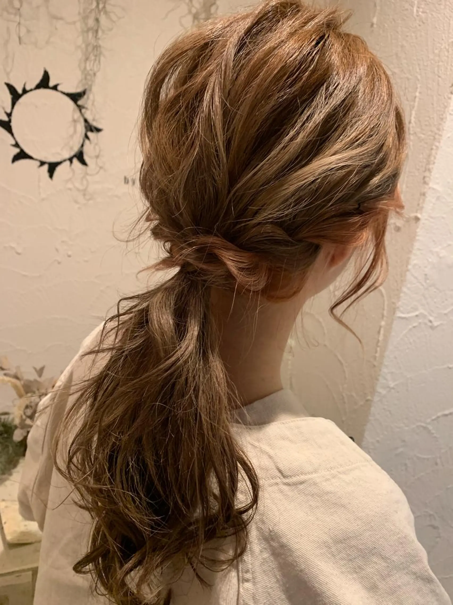 ロング カラー ヘアアレンジ 髪質改善ストレート/ 東徳嶺 みくのヘアスタイル