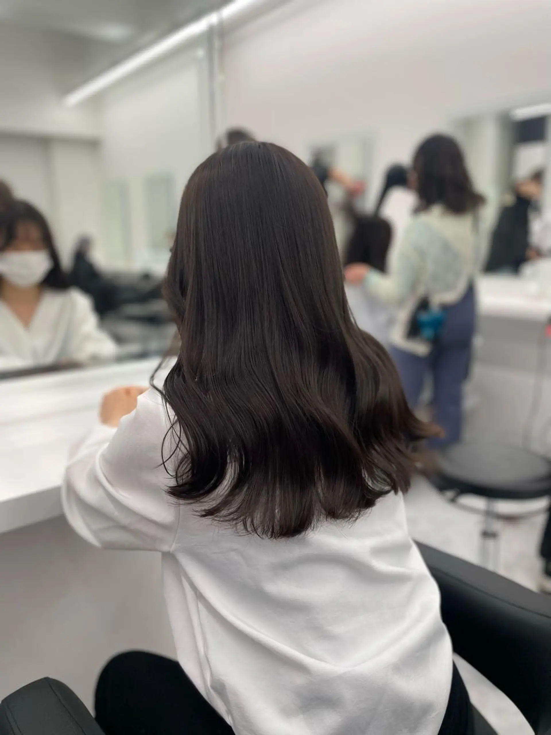 セミロング ヘアカラー トリートメント ヘアセット GO TODAY SHAiR SALON所属・🤍韓国トレンド ヘア🤍miku🤍のヘアスタイル