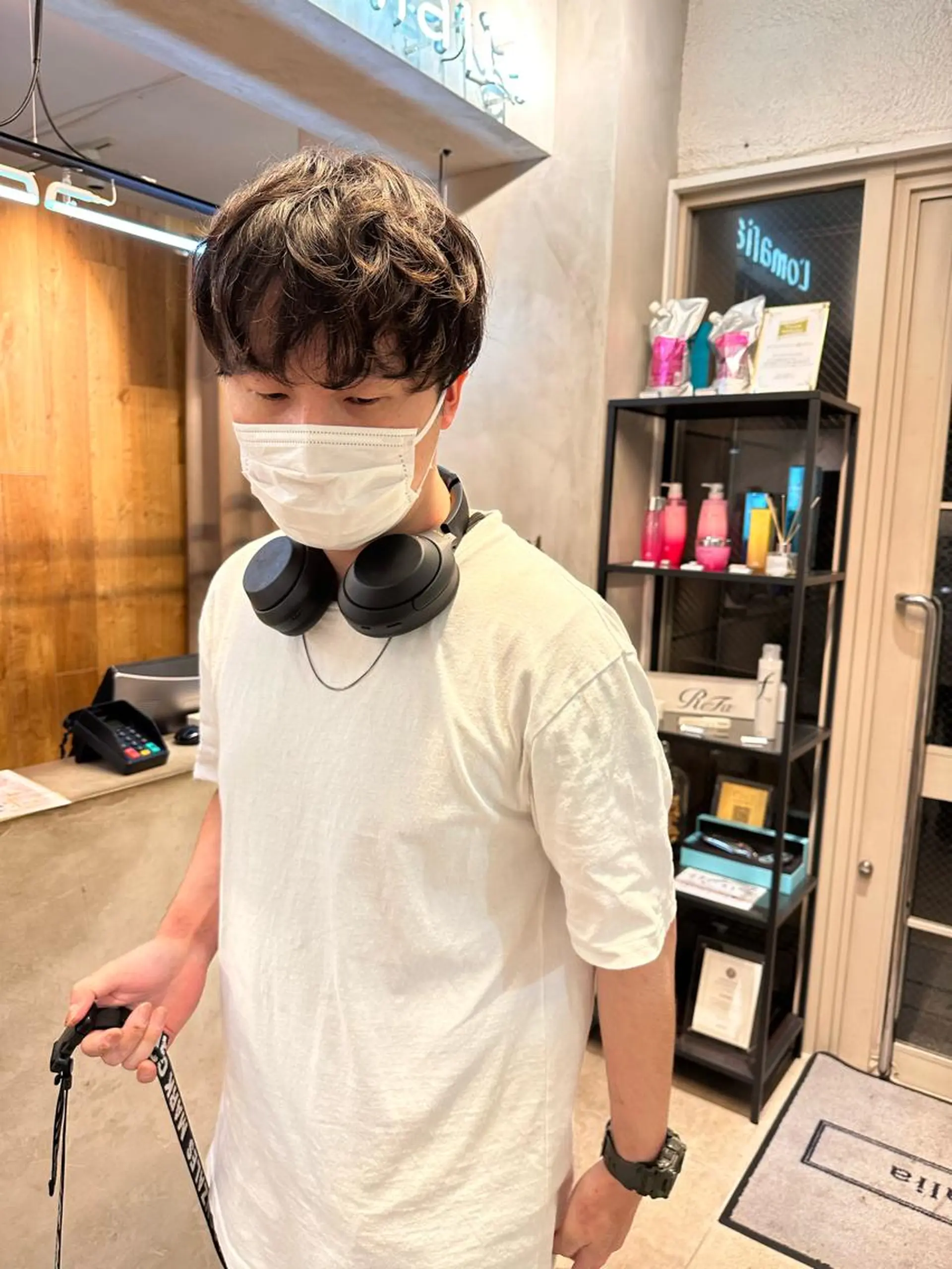 パーマ メンズ REINA☁️透明感 カラー/ぷつっと♡のヘアスタイル