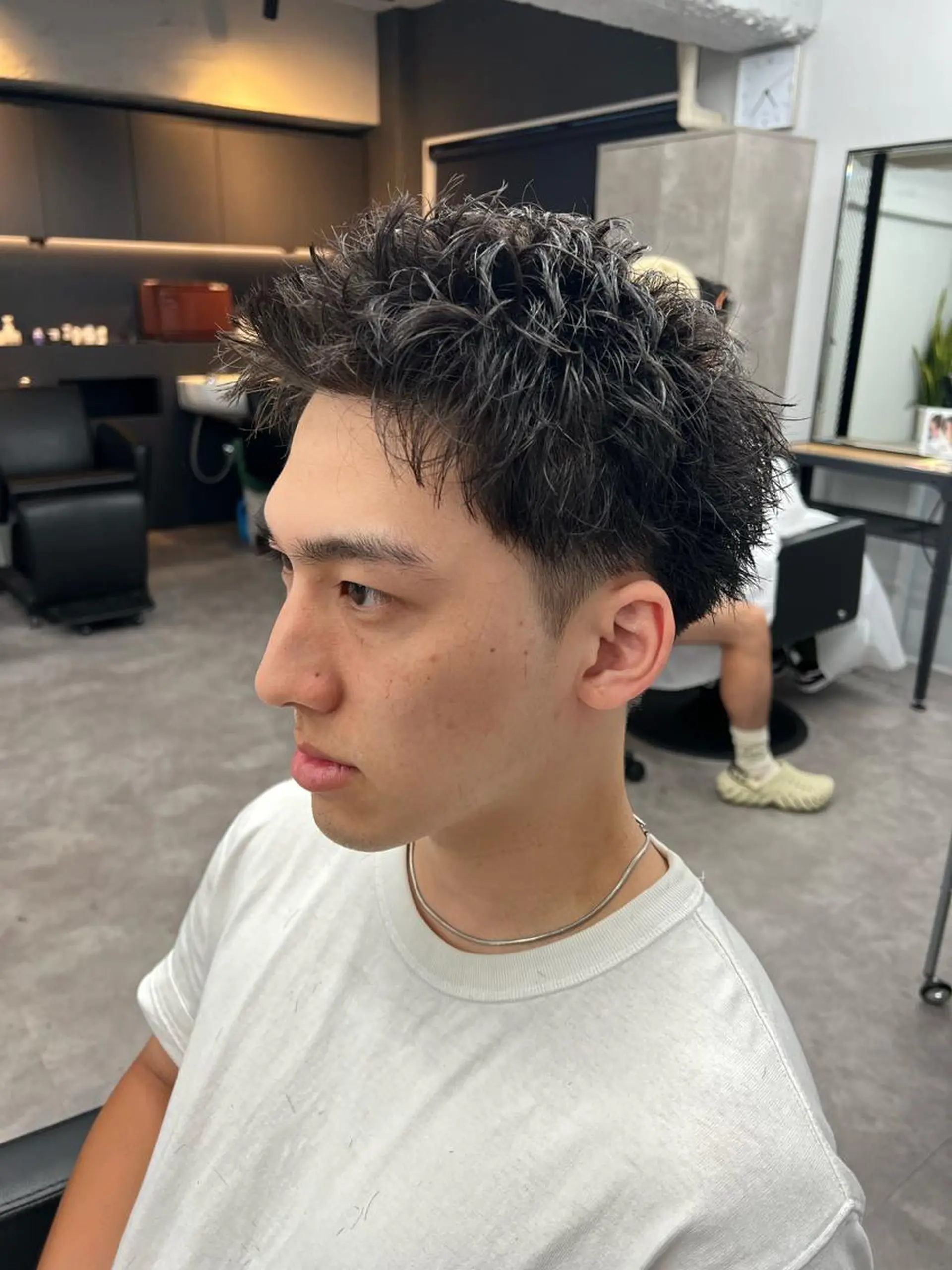 ショート メンズ スパイキーショート 刈り上げ ショートヘア 【曲がる縮毛矯正】 モデル募集🙋カツヤのヘアスタイル