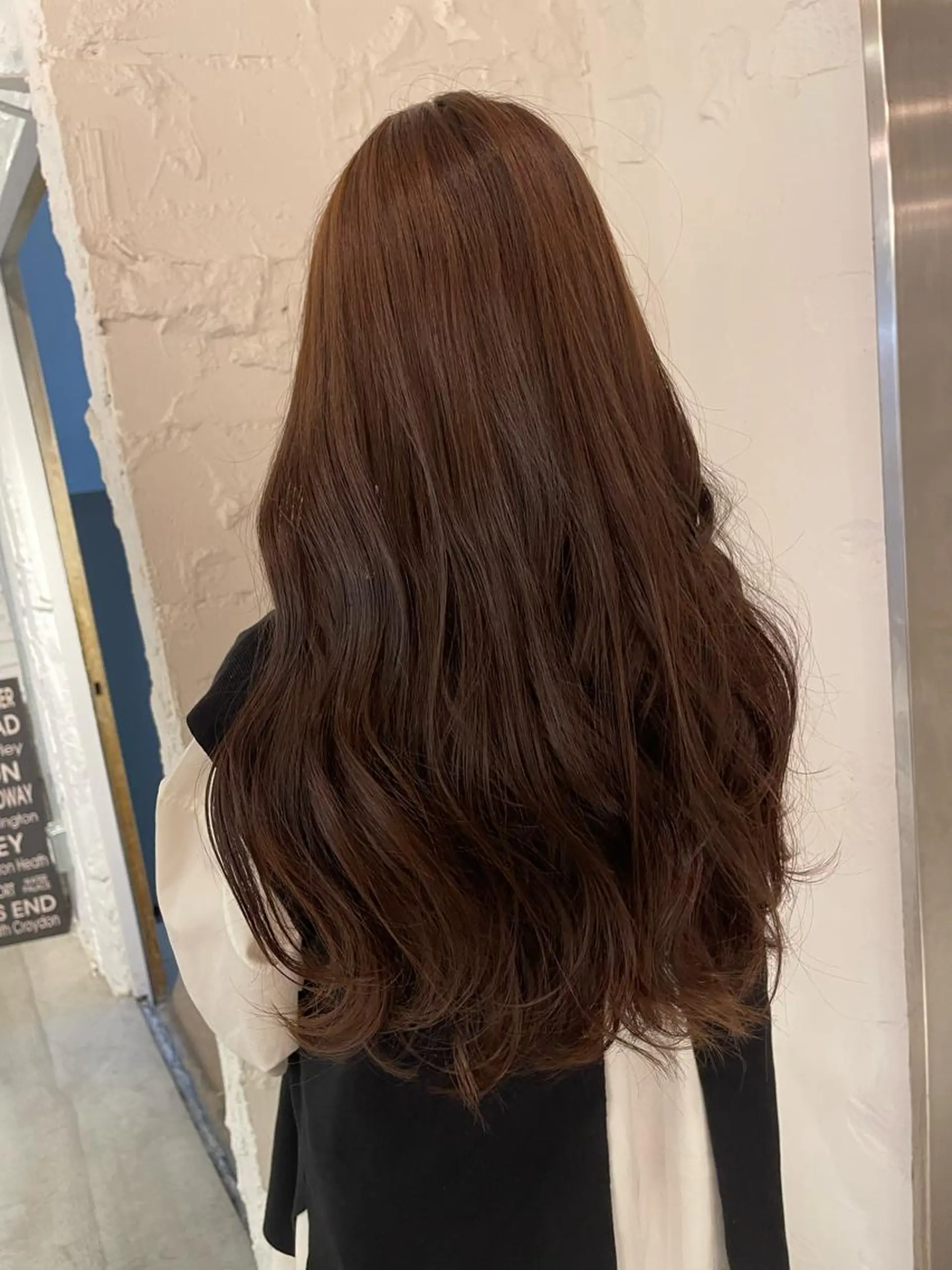 ロング カラー ヘアカラー トリートメント lunty miichiのヘアスタイル