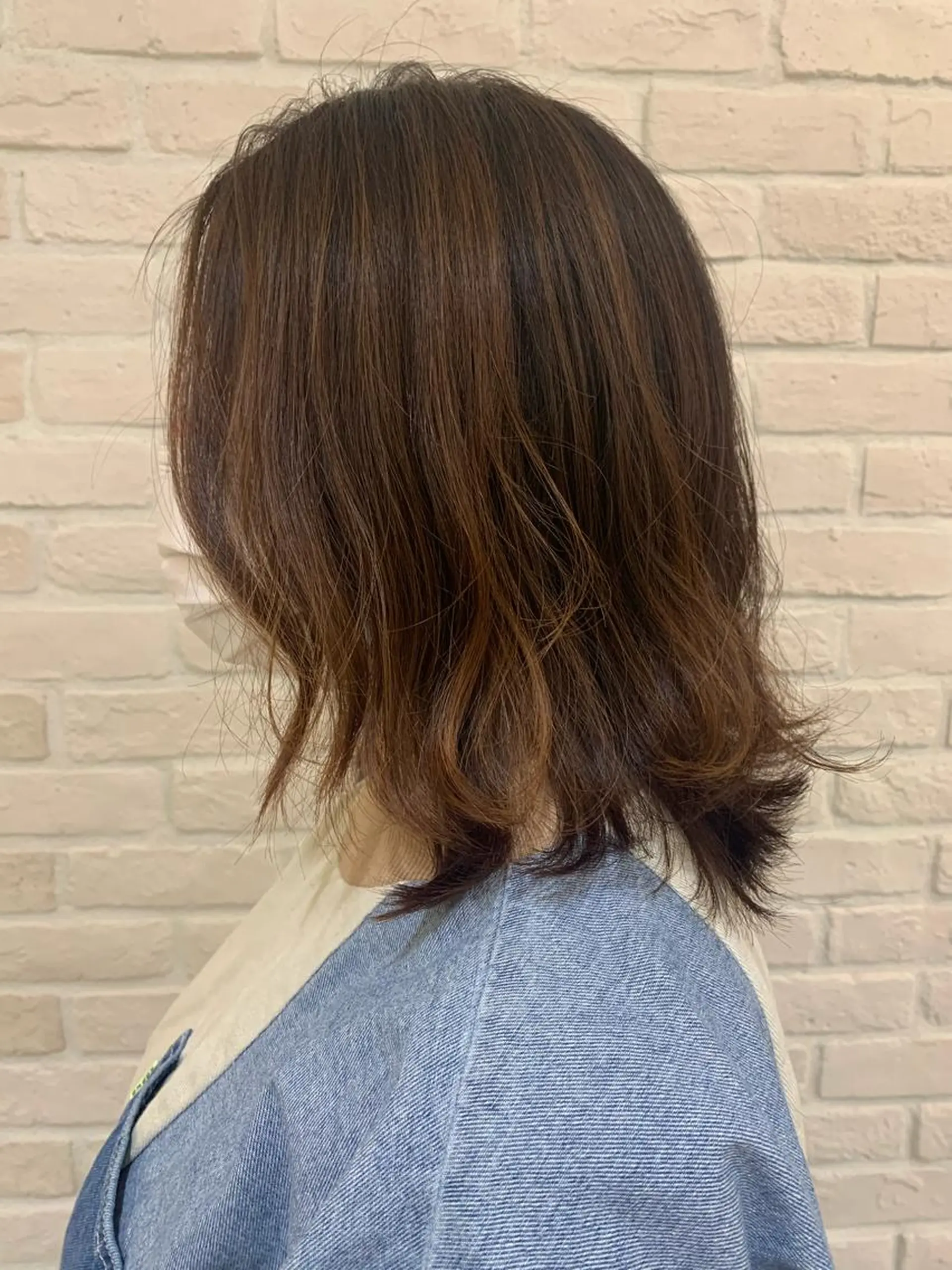 ミディアム 藤田 侑花のヘアスタイル