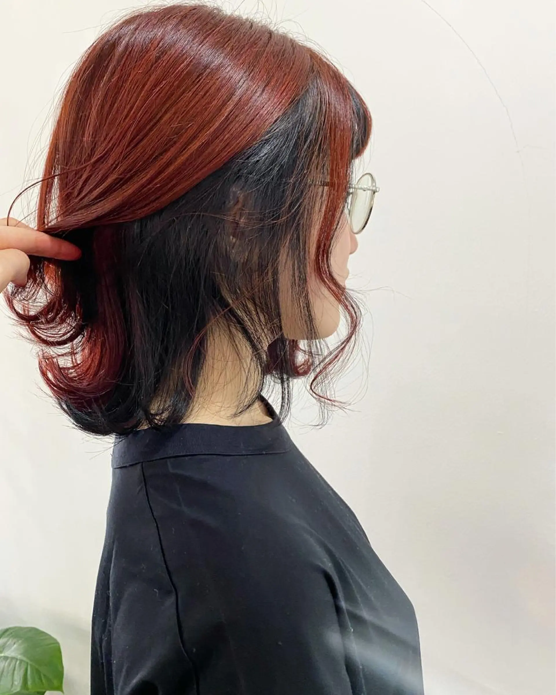 ミディアム カラー ブリーチ カット ヘアカラー トリートメント フラム所属・WATANABE MISAKIのヘアスタイル