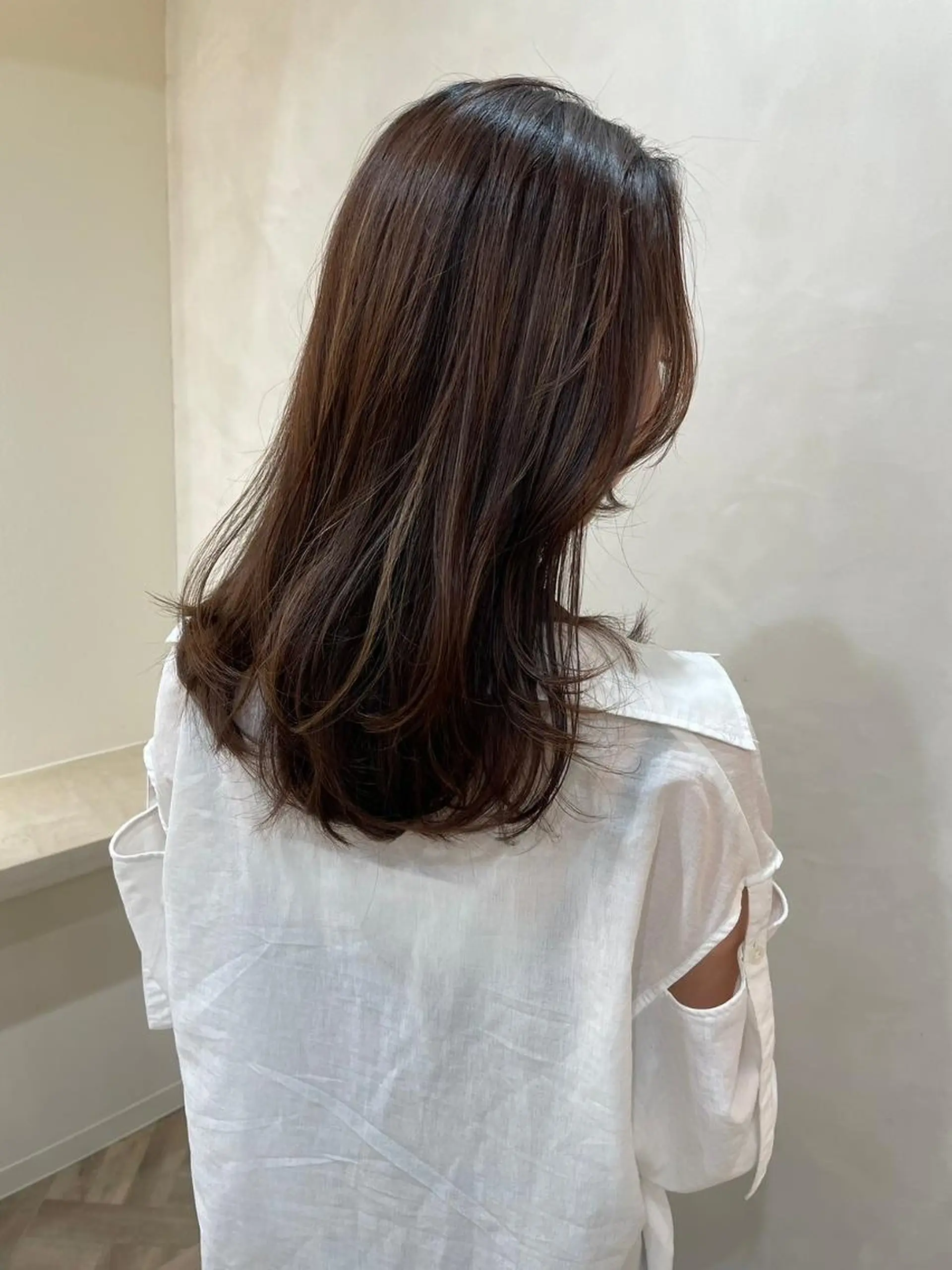 ミディアム カラー パーマ ヘアカラー トリートメント ブリーチカラー/ レイヤー/yuriaのヘアスタイル