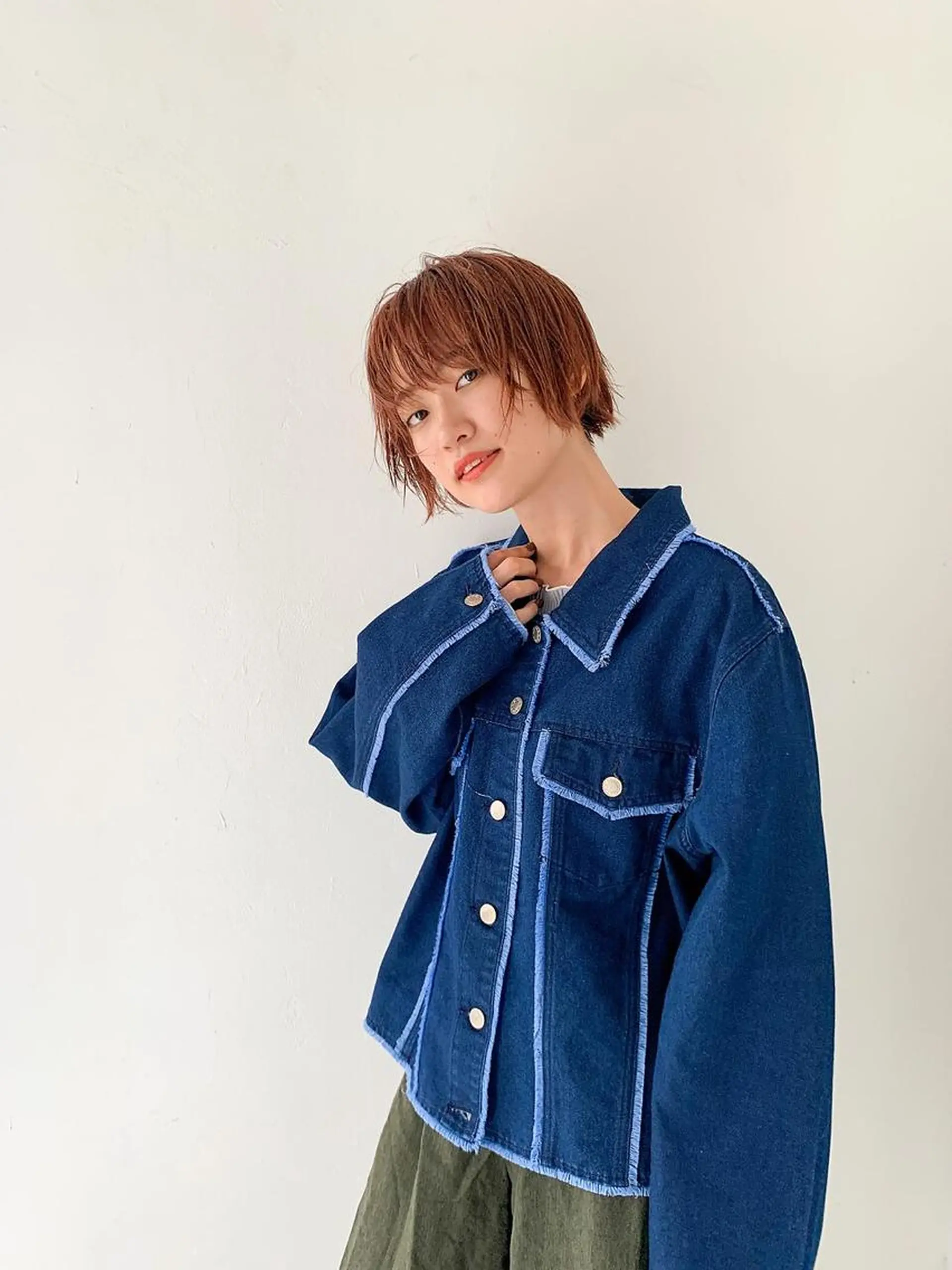 ショート カラー パーマ ツイストスパイラルパーマ バレイヤージュ ブリーチ ケアブリーチ デザインカラー yiye 青山所属・無料カットモデル募集 🌱ひょうがのヘアスタイル