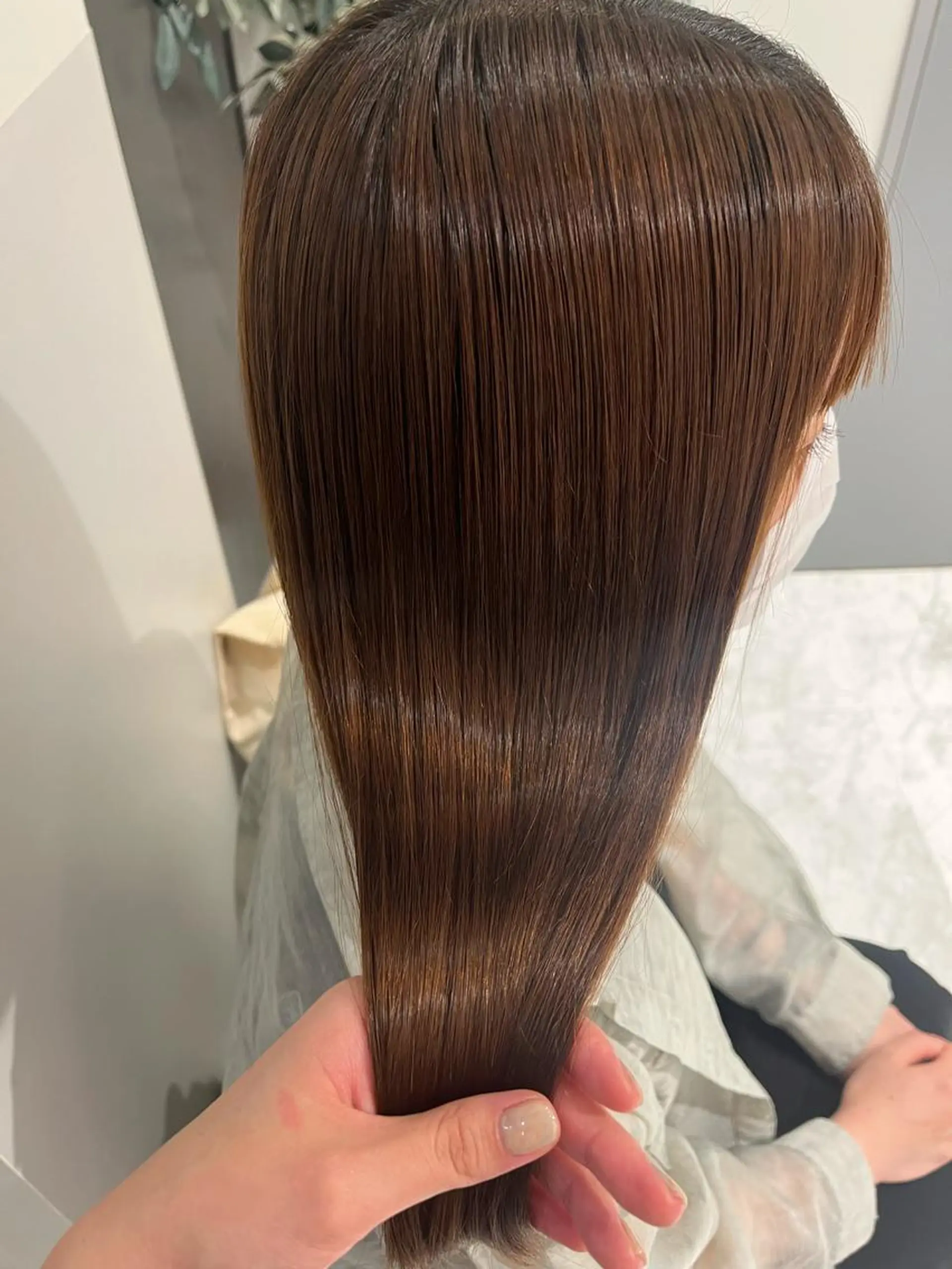 セミロング トリートメント aoi ♡グレージュ ・ベージュカラーのヘアスタイル