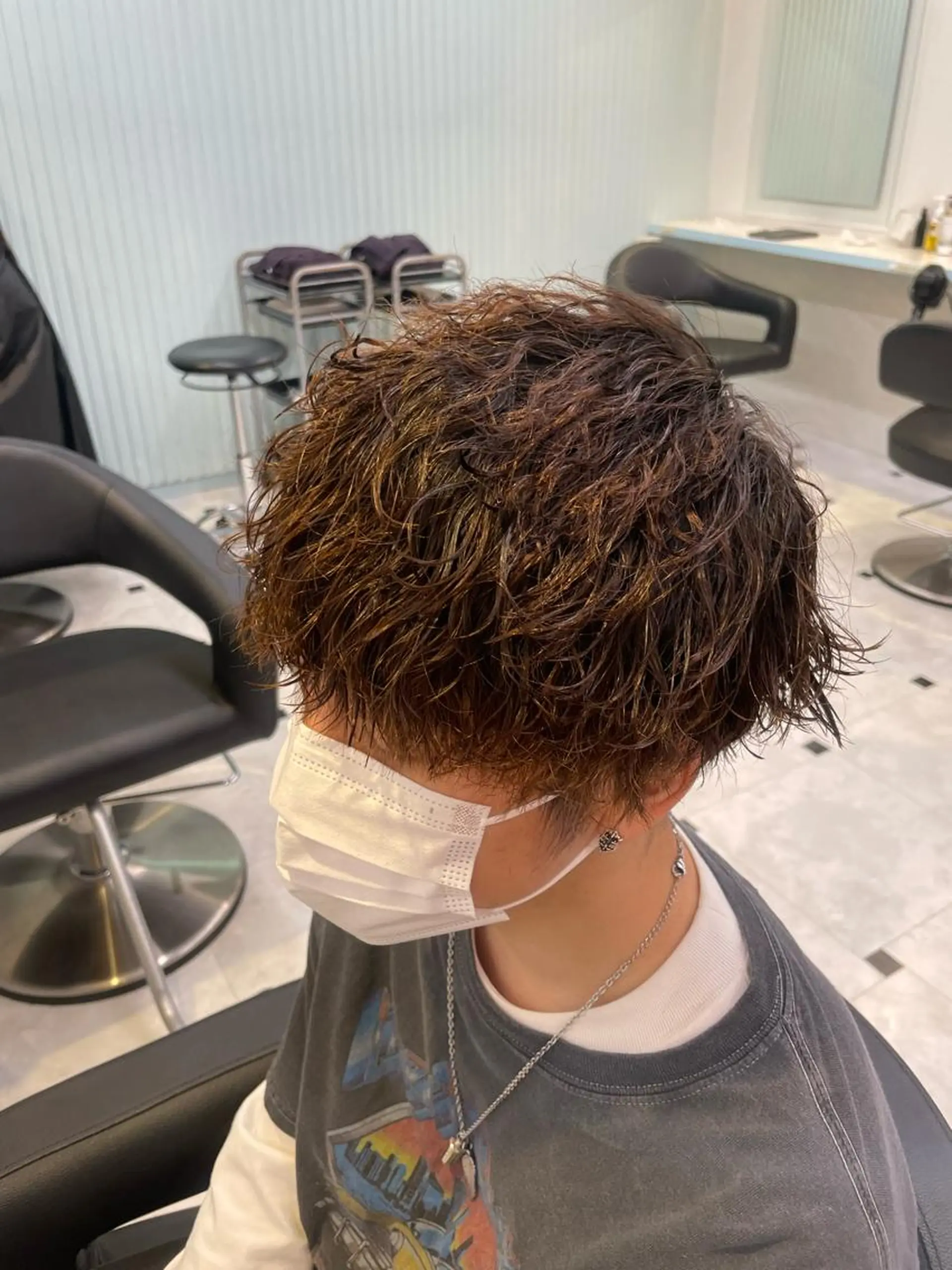 カラー パーマ メンズ カット パーマ 🛼ミルクティー / MEI🛼のヘアスタイル
