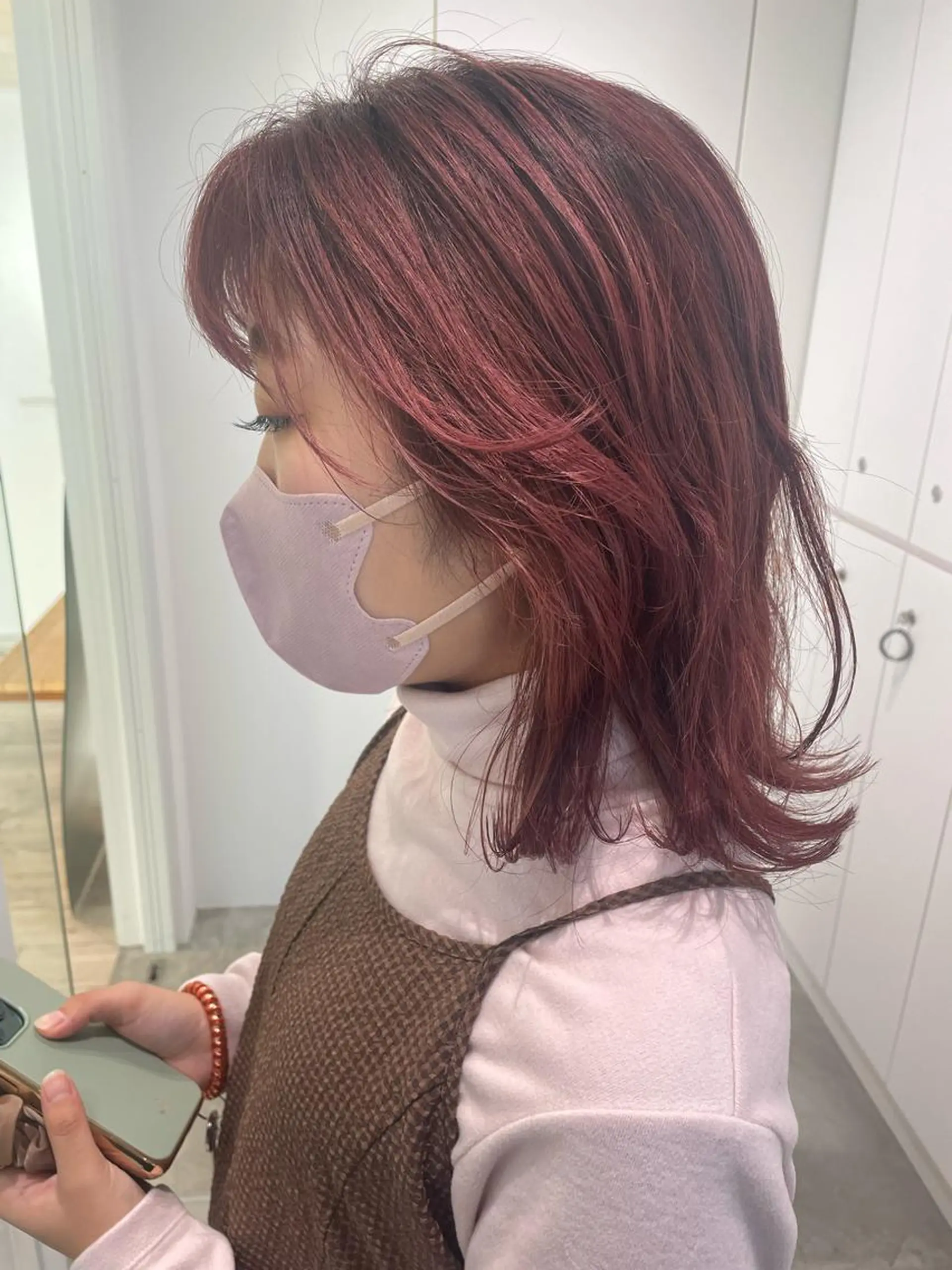 ミディアム カラー joli【ジョリ】所属・mayu ☺︎のヘアスタイル