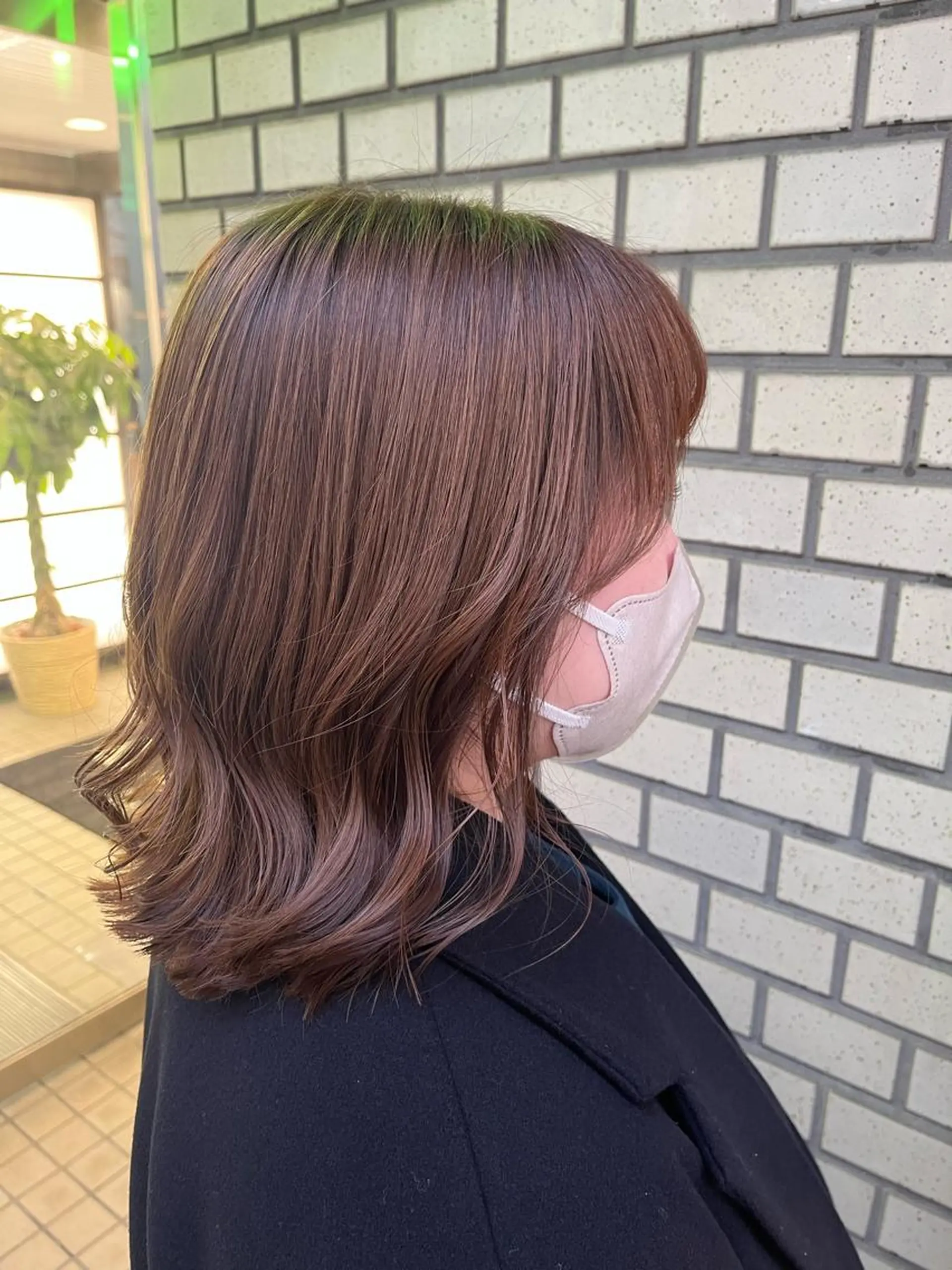 ミディアム カラー ヘアアレンジ ブラウンカラー ヘアカラー トリートメント おおや みゆのマツエク・マツパデザイン