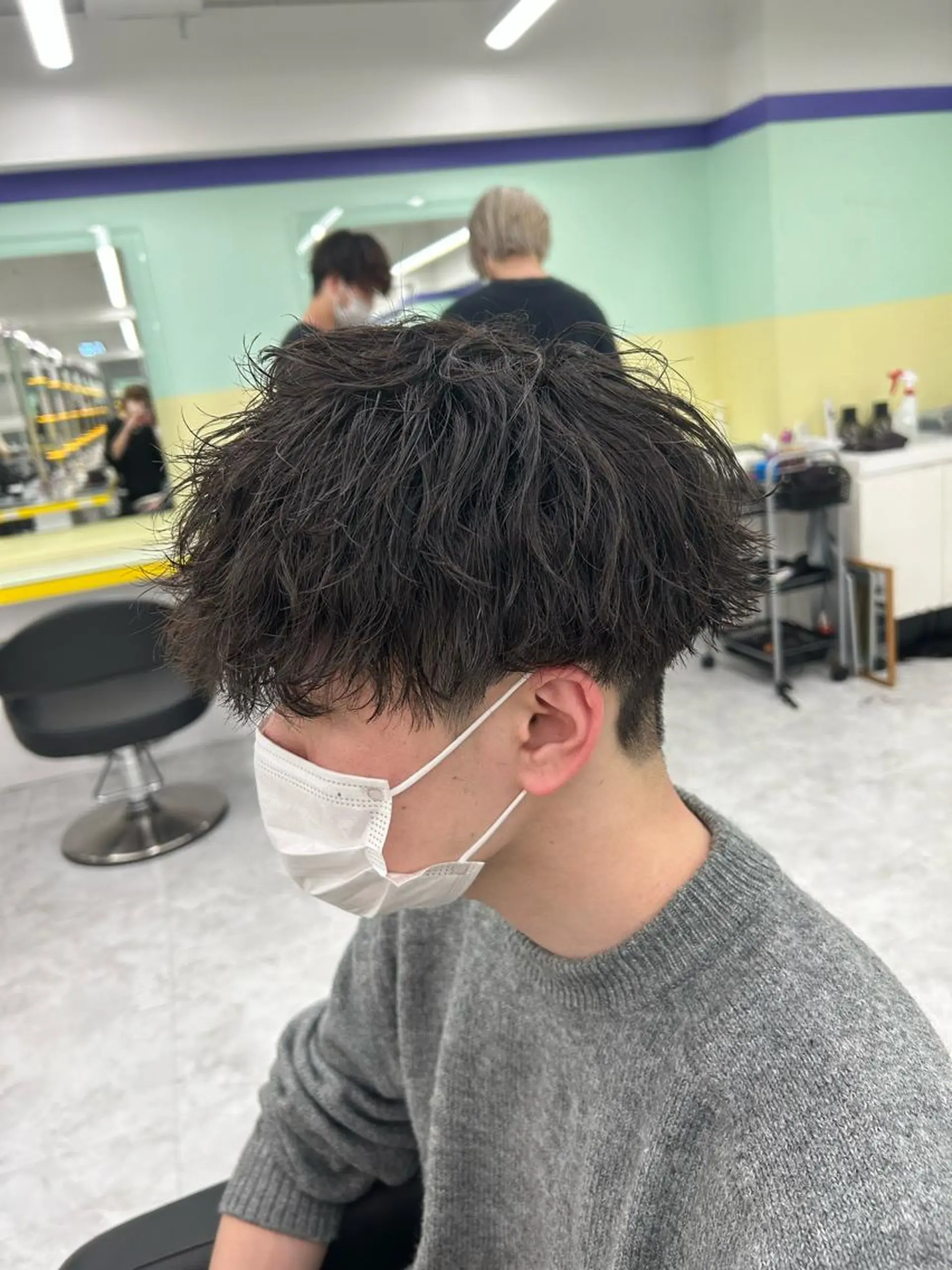ショート カット パーマ トリートメント ヘッドスパ ヘアセット メンズ指名No. 1 🔥Riku🔥のヘアスタイル