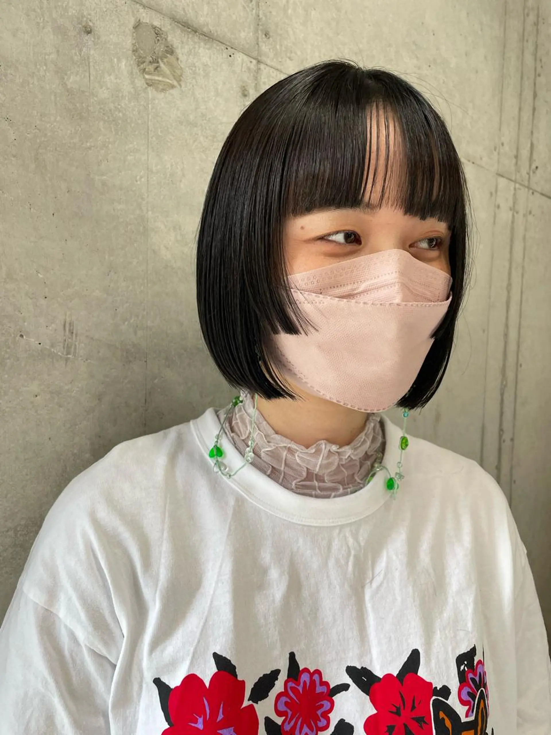 ミディアム カラー カット ヘアカラー 女性に人気♪ はやしほのかのヘアスタイル