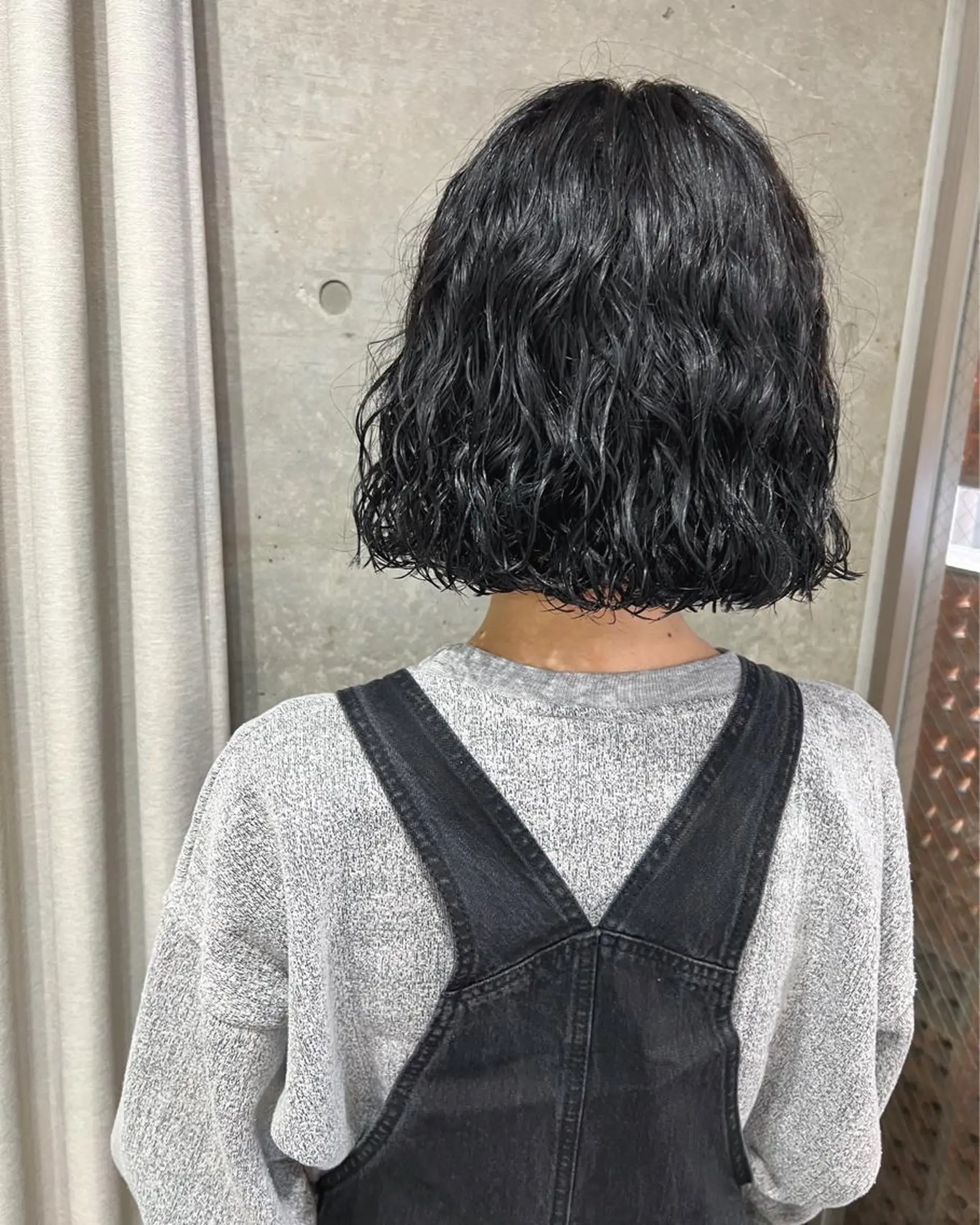 ショート パーマ ボブパーマコテ巻き風 パーマNo1深江秀平のヘアスタイル