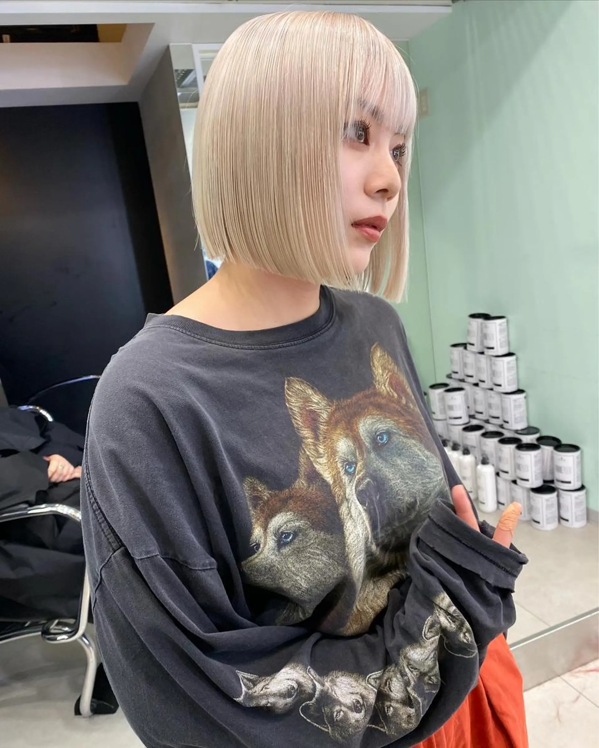 ショート カラー ヘアアレンジ SHACHU渋谷神南店所属・SHACHU ayamiのヘアスタイル