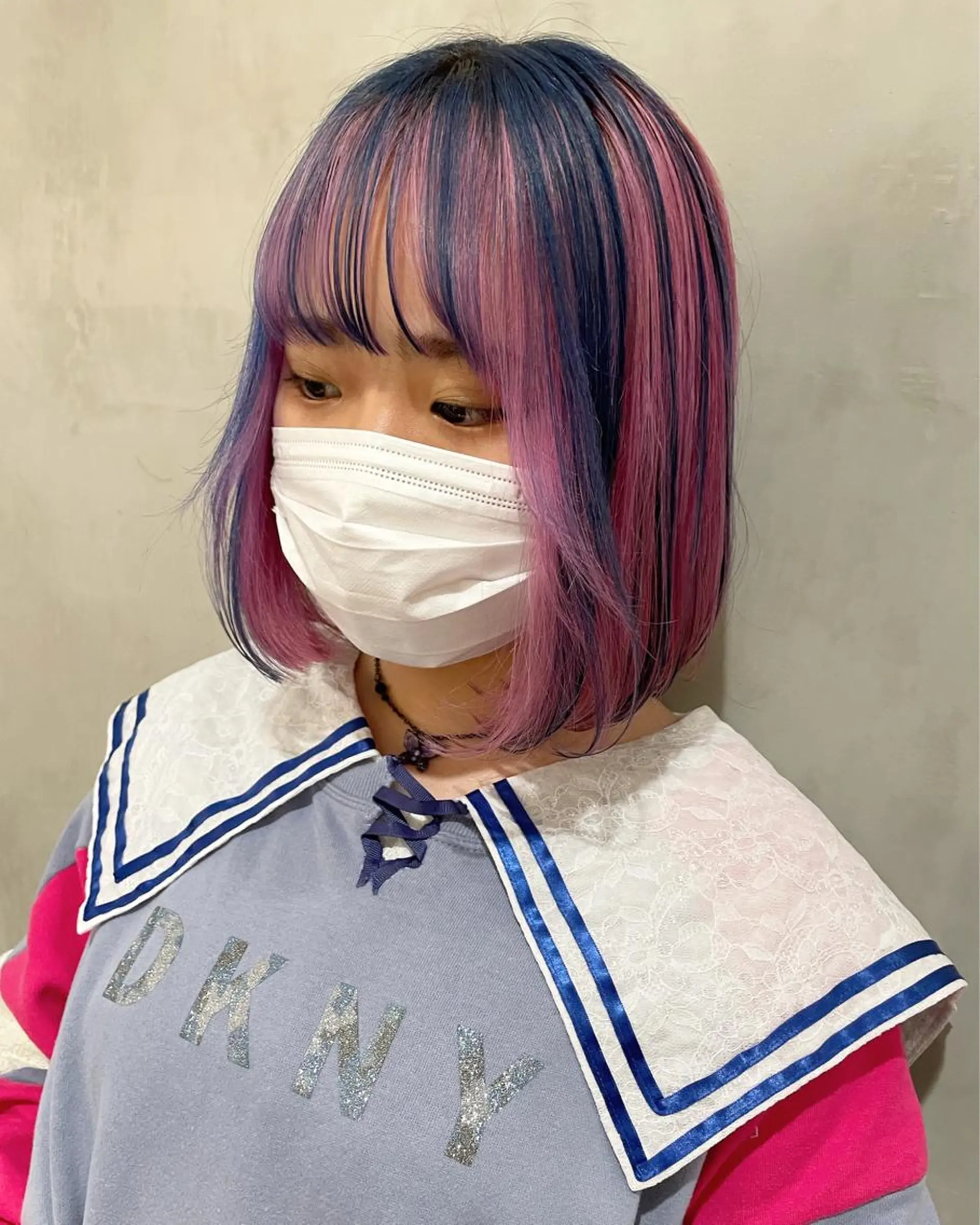 ミディアム カラー カット ヘアカラー トリートメント 優 作のヘアスタイル